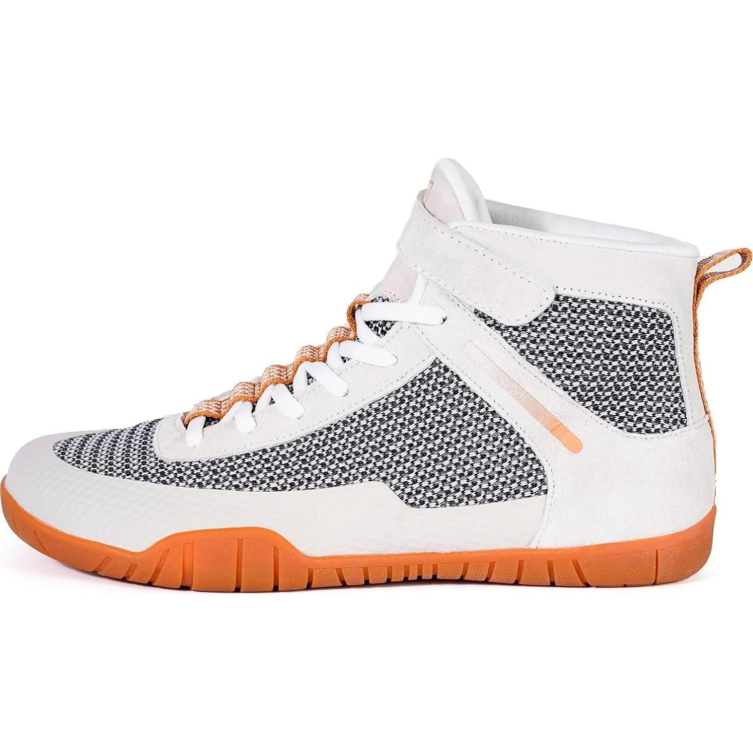 Zapatos de Lucha para Hombres Zapatillas de Boxeo Beige 7 Ancho