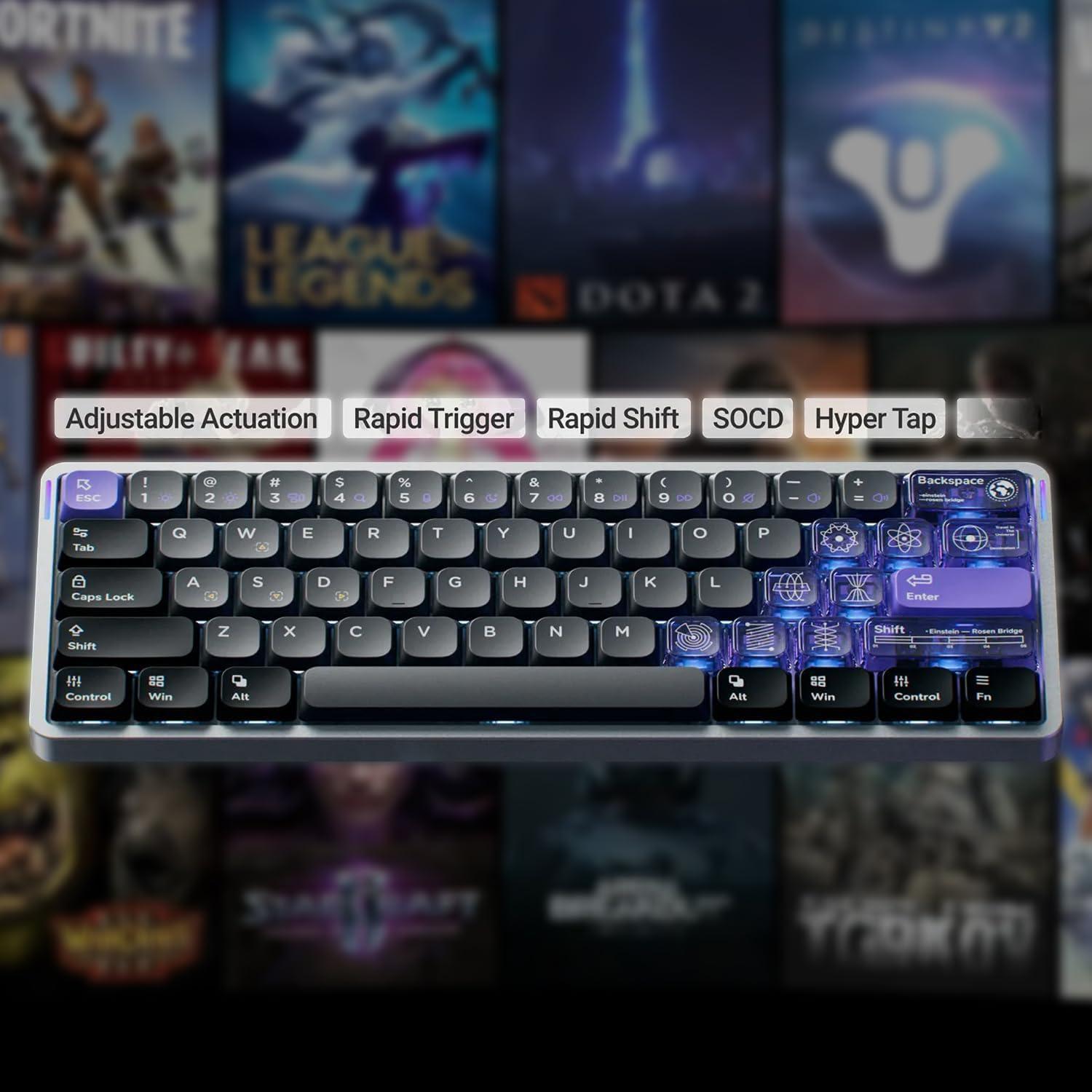 Teclado Gaming NuPhy Air60 HE 61 Teclas RGB Ajustable