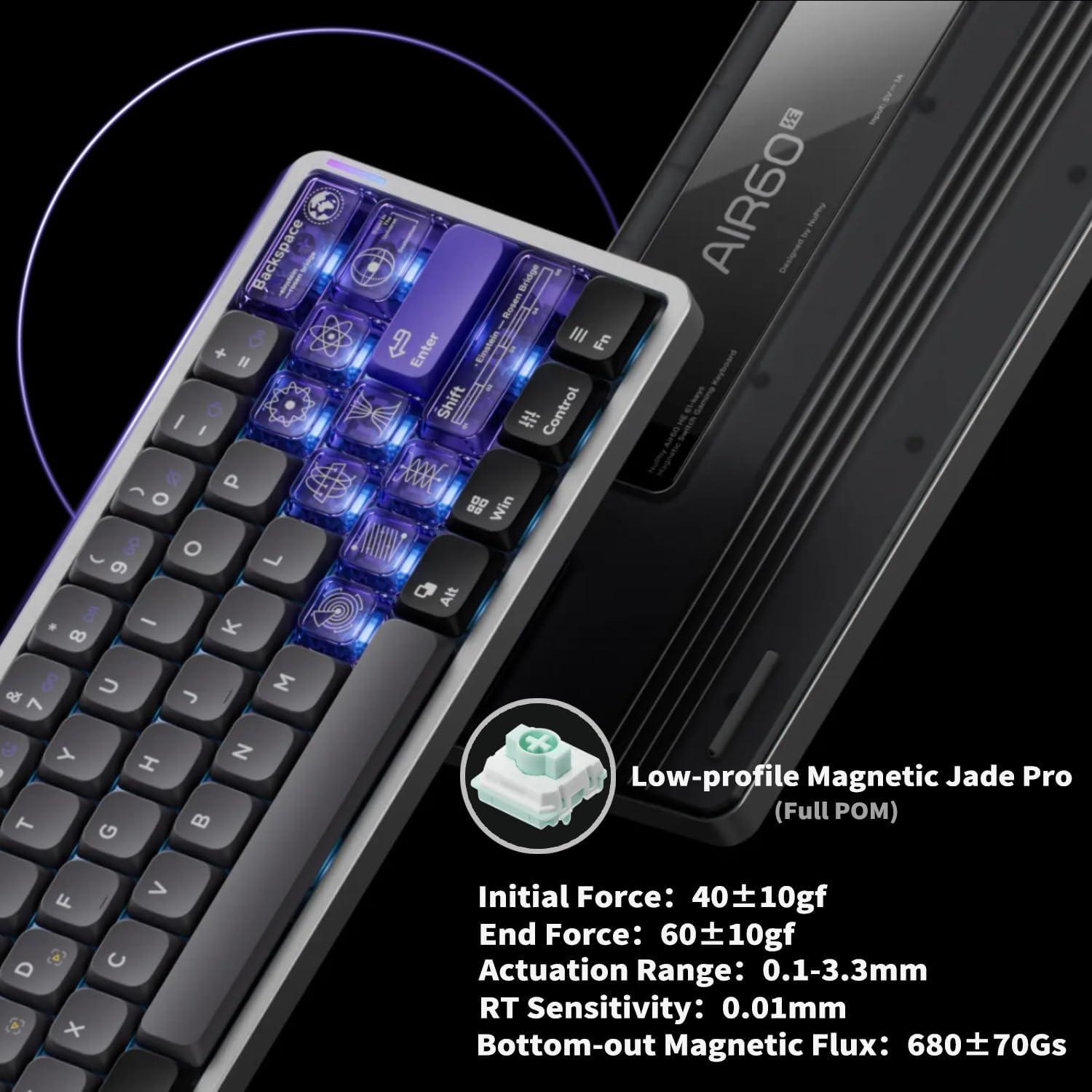 Teclado Gaming NuPhy Air60 HE 61 Teclas RGB Ajustable