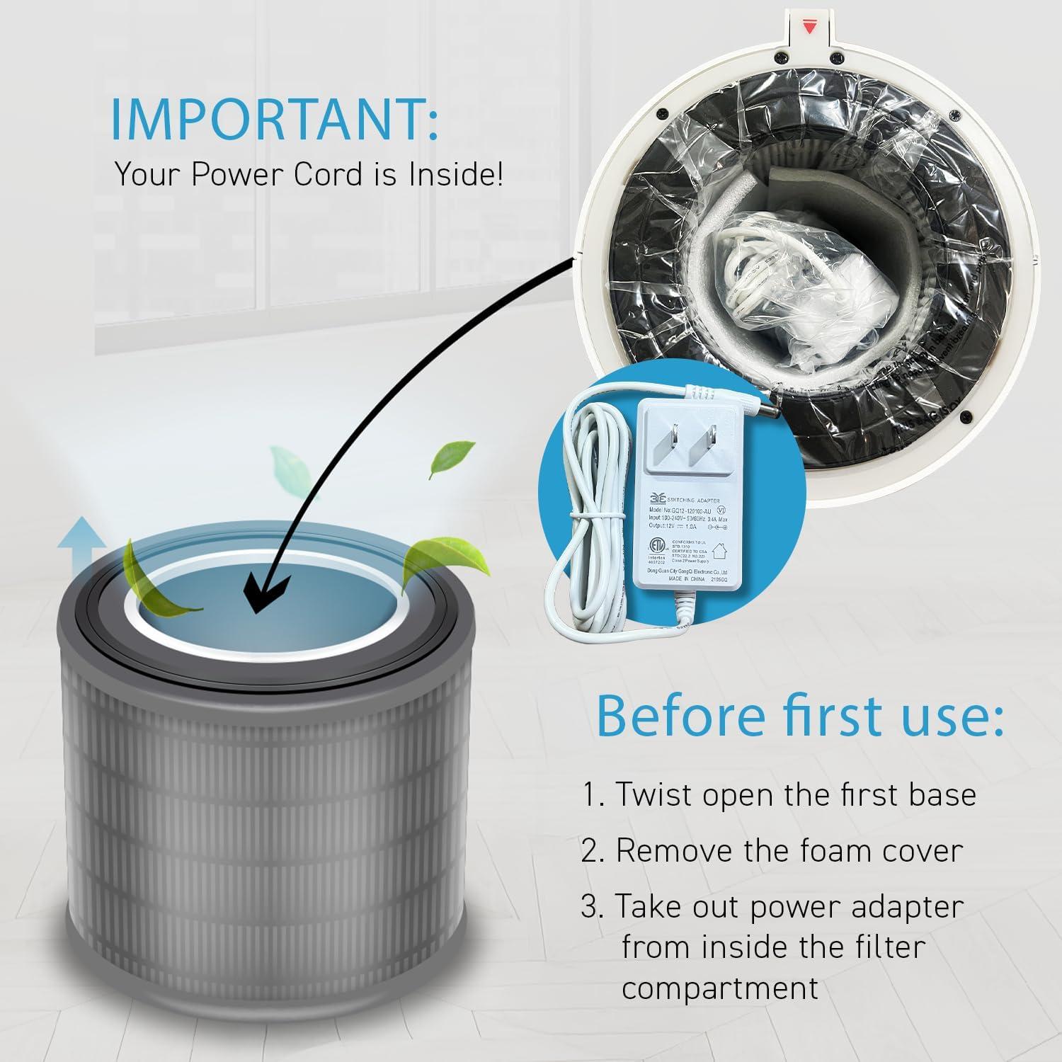 Purificador de Aire HATHASPACE HSE200 HEPA 99.9% Silencioso