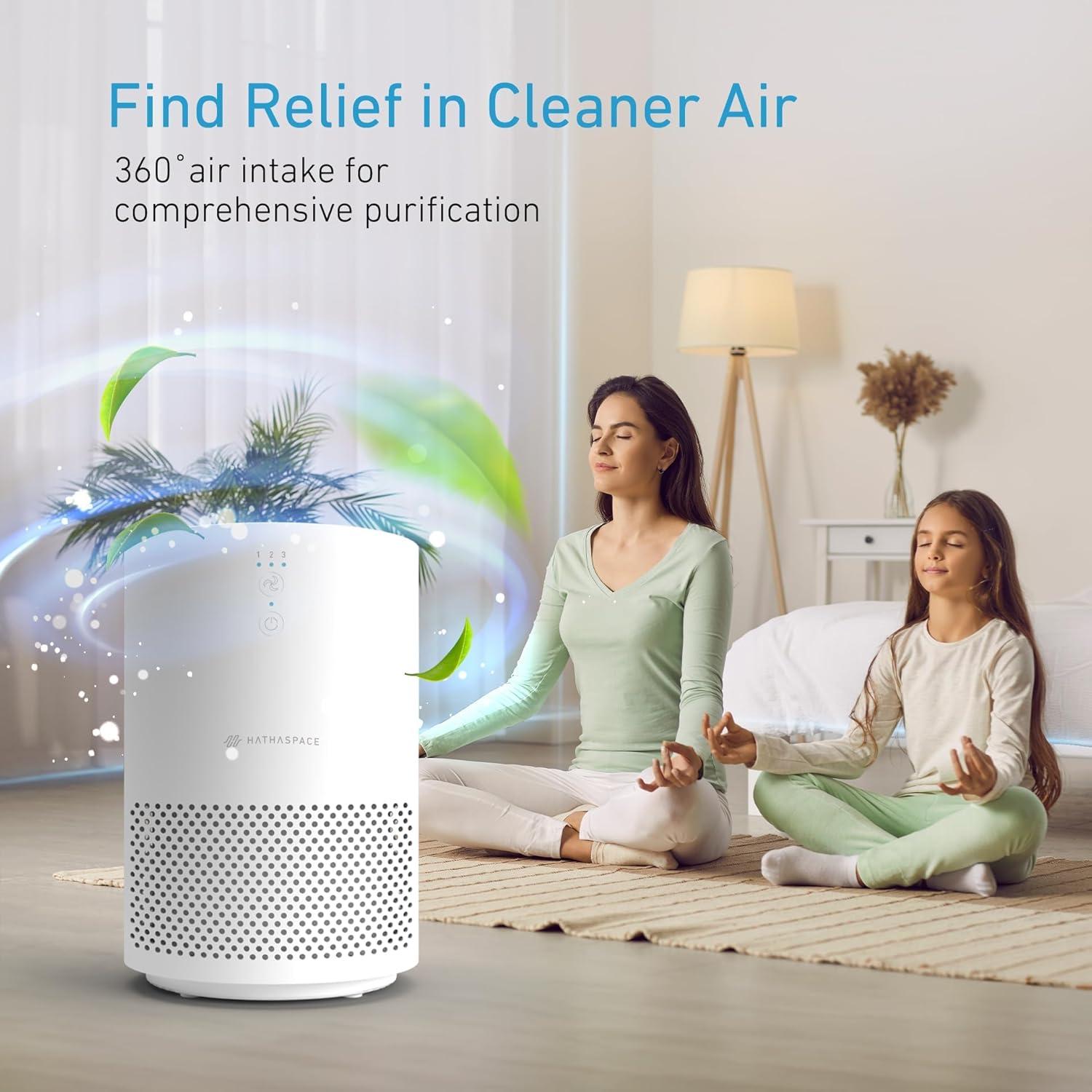 Purificador de Aire HATHASPACE HSE200 HEPA 99.9% Silencioso