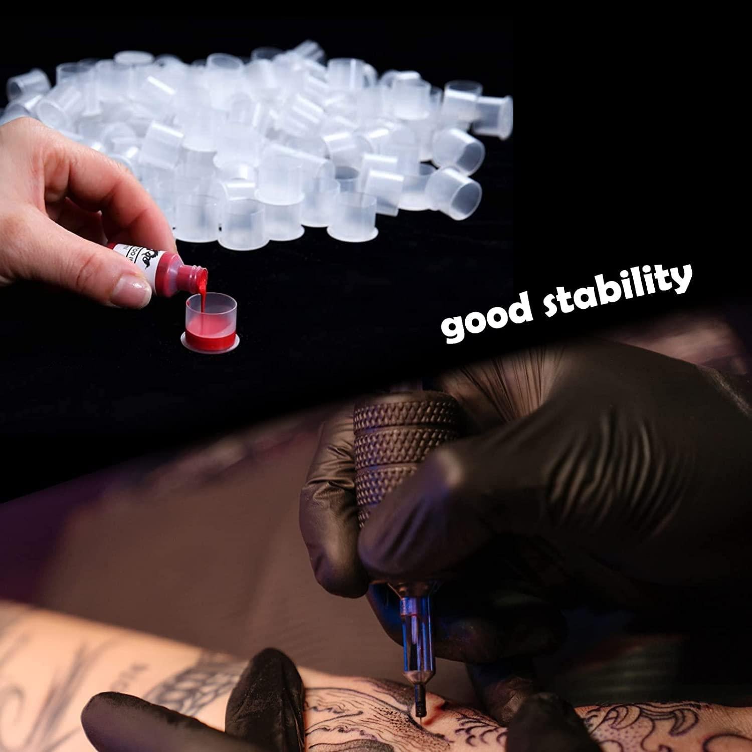 Tapa de Tinta para Tatuajes Yuelong 1000 Pcs 11mm Desechables