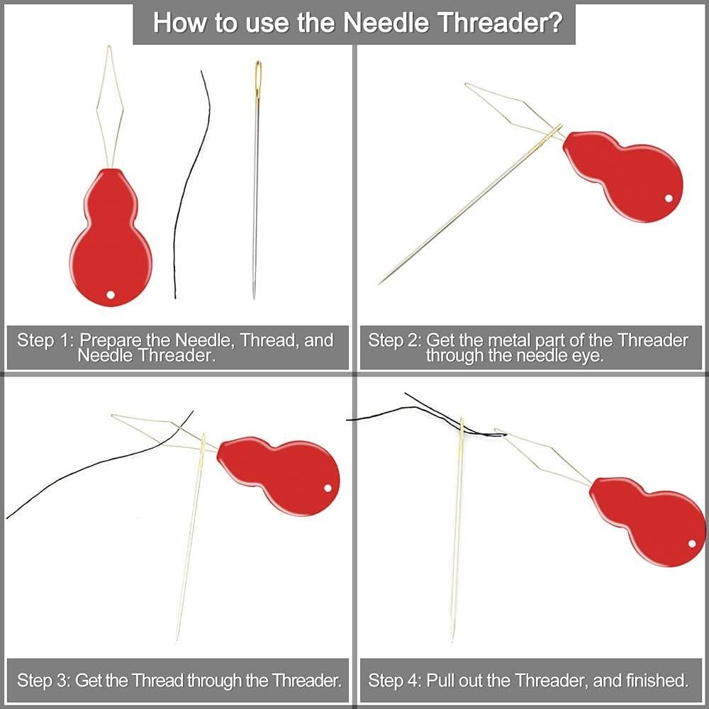 Paquete de 30 Agujas de Coser a Mano Clenbuterol con Enhebradores