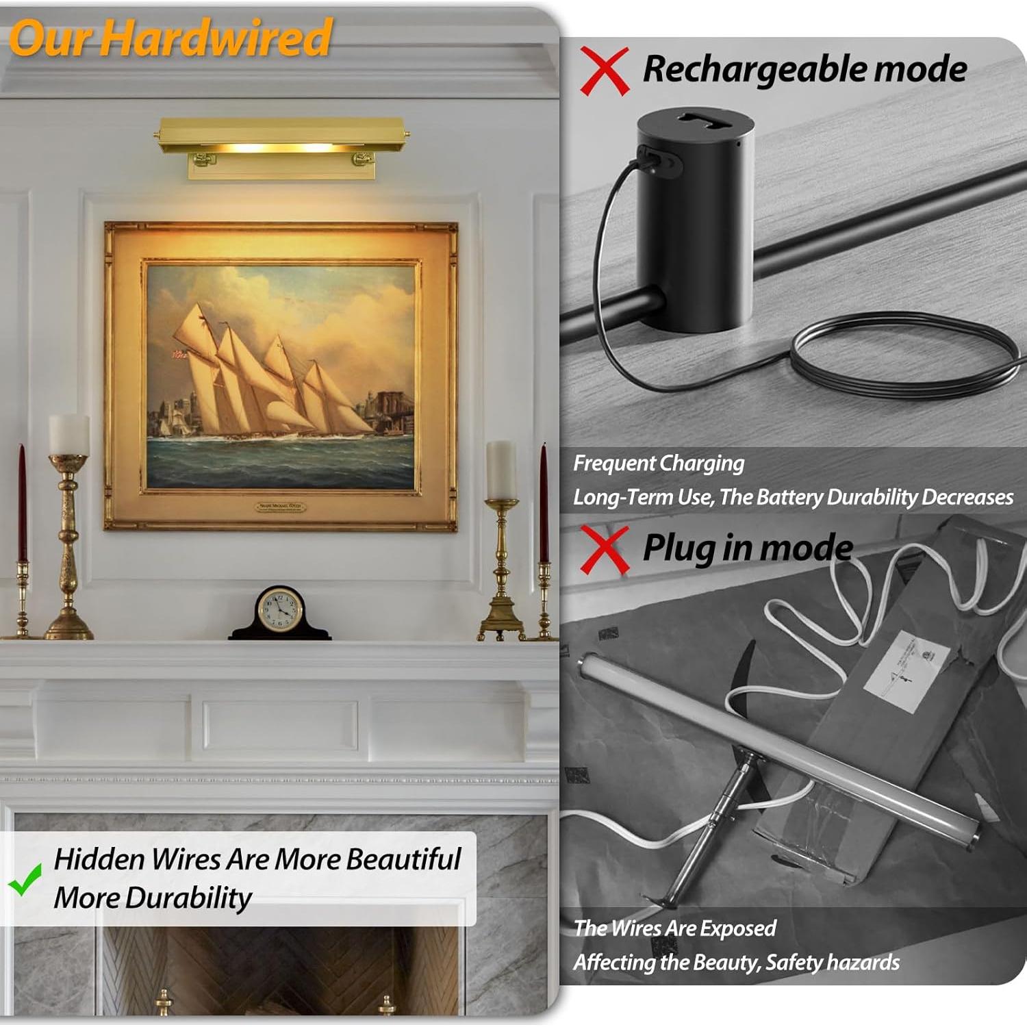 Luz de Imagen Regulable Joyunleo 45.72 cm Latón Oro