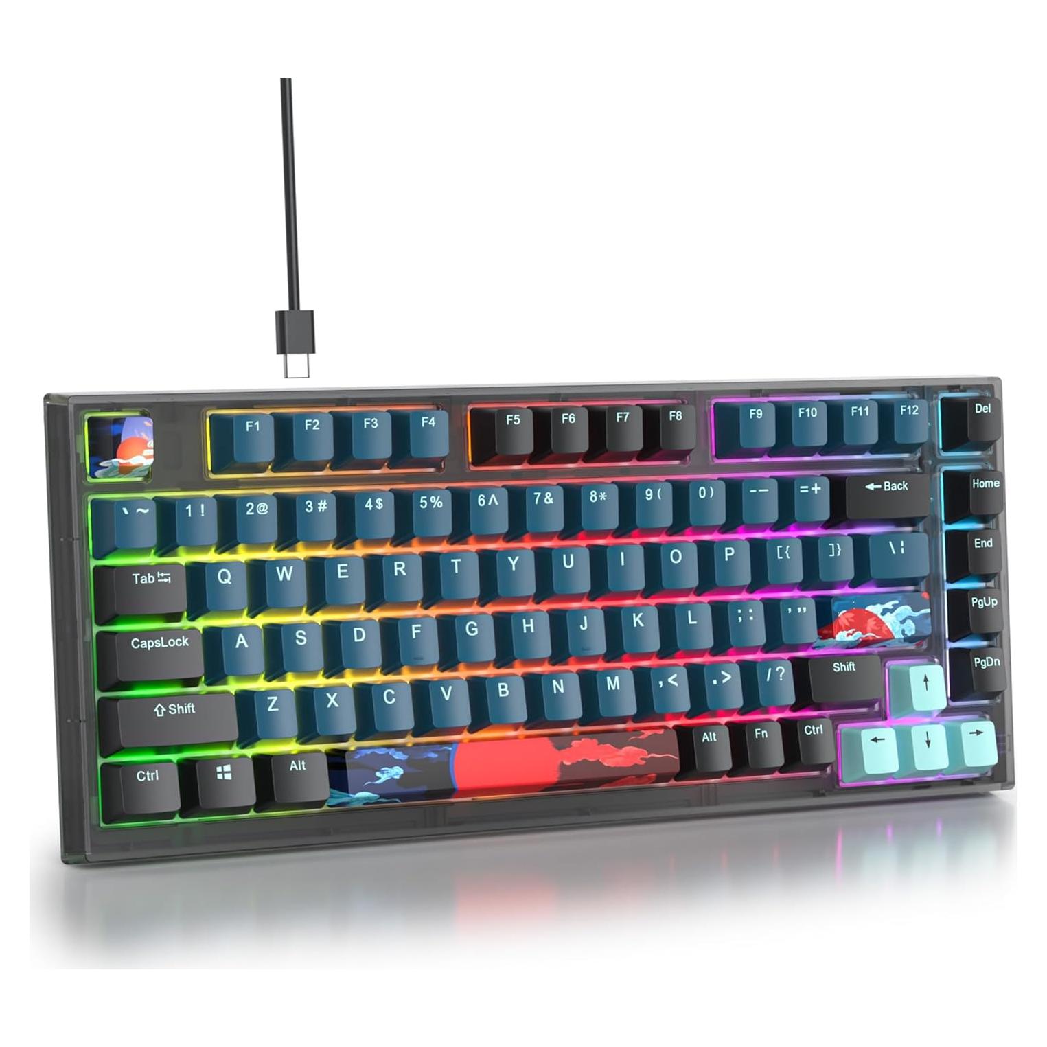 Teclado Mecánico RGB 75% iTastatur con Interruptores Intercambiables
