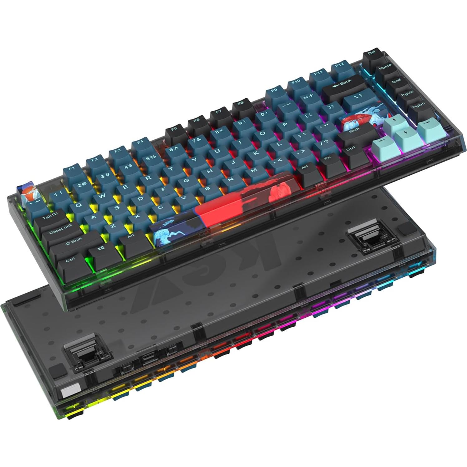 Teclado Mecánico RGB 75% iTastatur con Interruptores Intercambiables