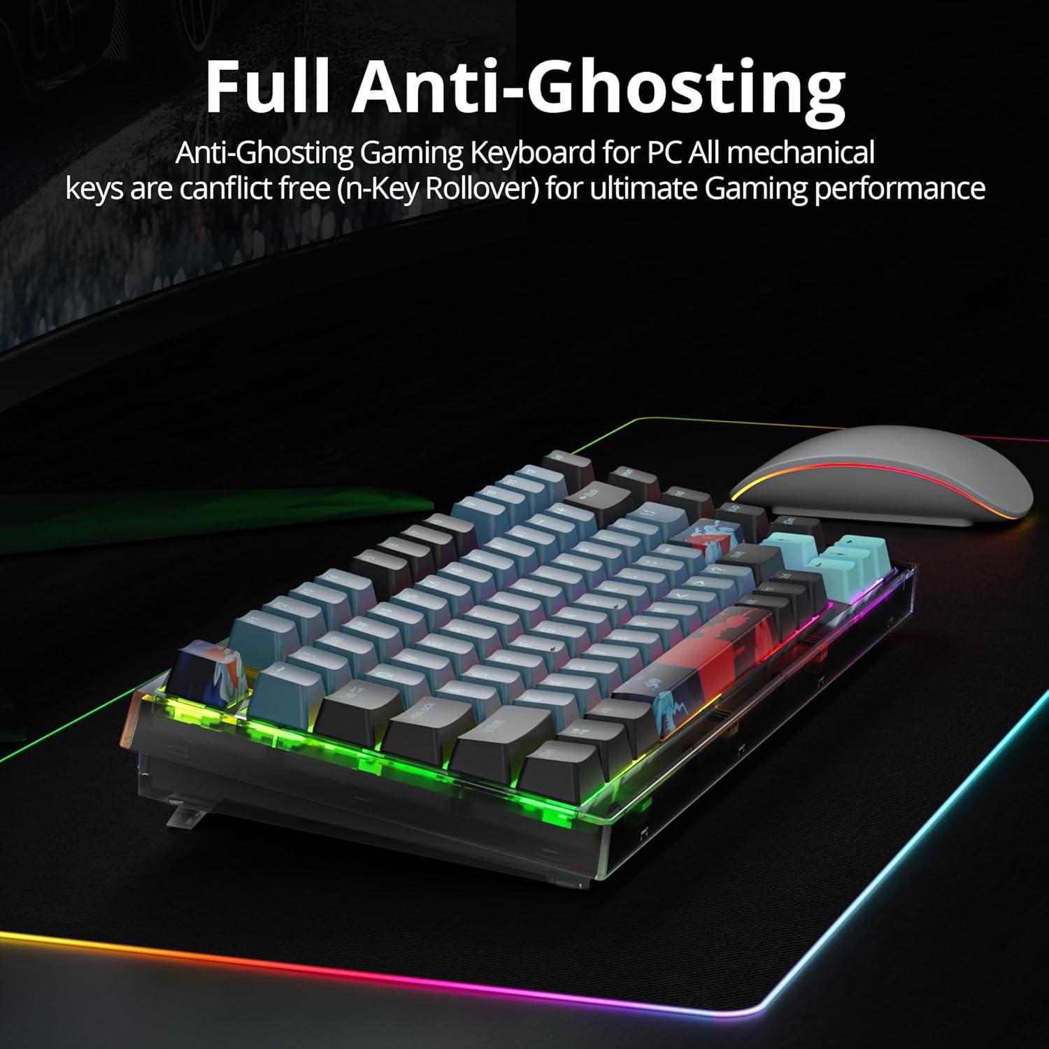 Teclado Mecánico RGB 75% iTastatur con Interruptores Intercambiables