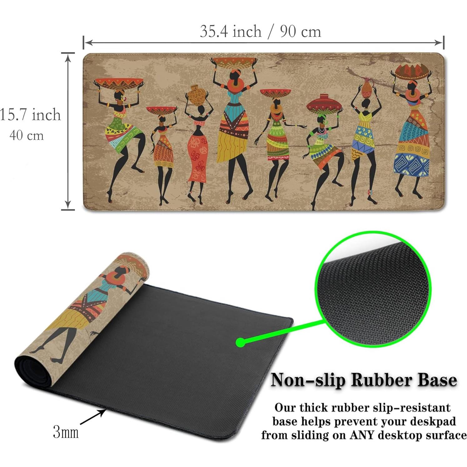 Alfombrilla de Ratón Grande Samgula Mujer Africana 900x400mm