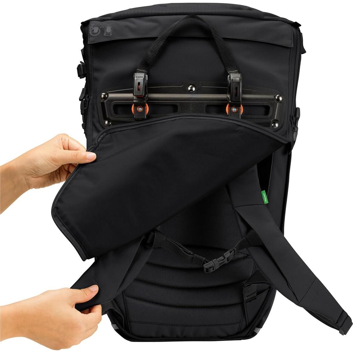 Bolsa Modular para Bicicleta Vaude 2 en 1 Negro 23L