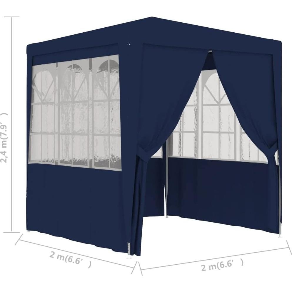 Carpa Profesional MOBCANT 2x2m Azul con Paredes Laterales
