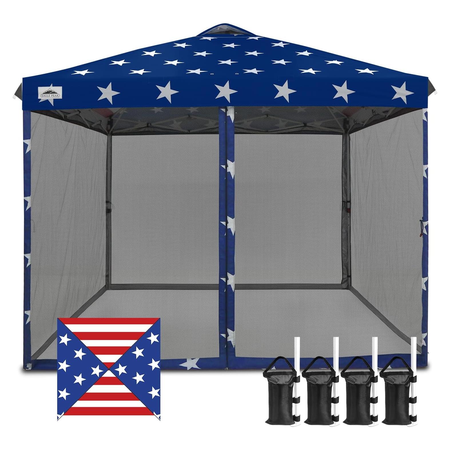 Carpa Pop Up EAGLE PEAK 3x3m con Paredes de Malla