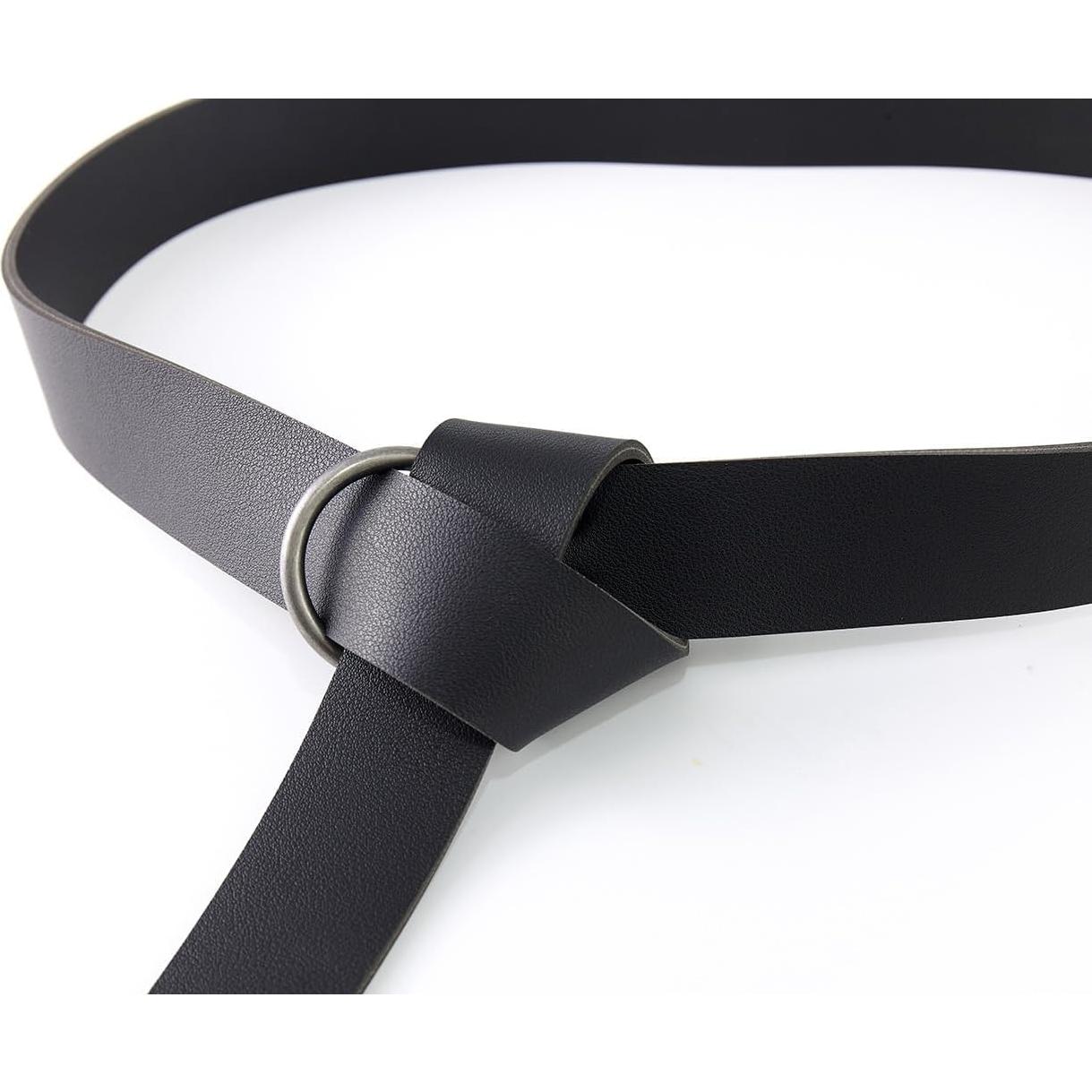 Cinturón de Cuero PU KOGOGO Medieval 190 cm Negro