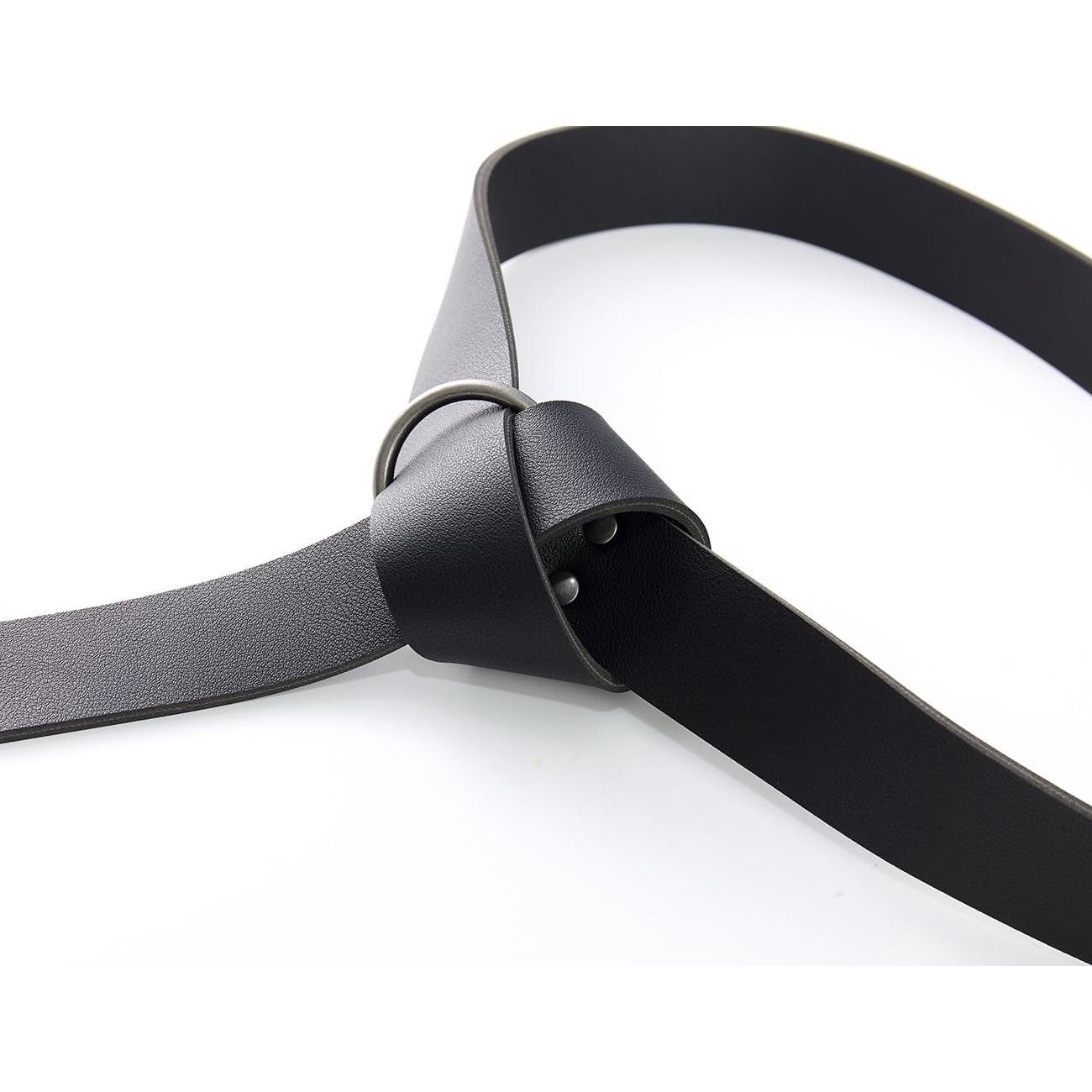 Cinturón de Cuero PU KOGOGO Medieval 190 cm Negro