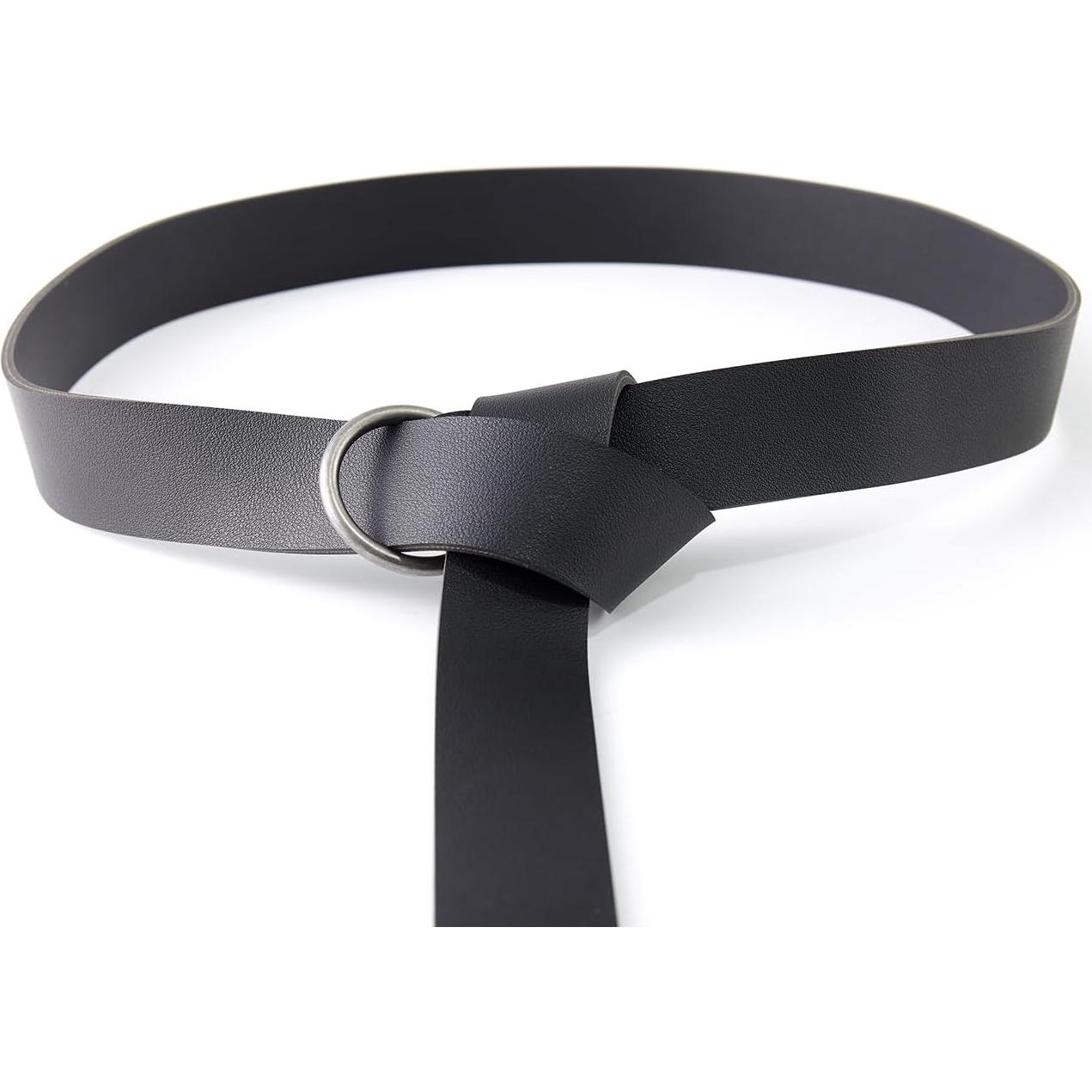 Cinturón de Cuero PU KOGOGO Medieval 190 cm Negro