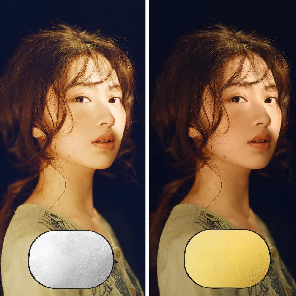 Reflector de Luz Plegable Godox 80x120cm 2-en-1 Dorado/Plateado