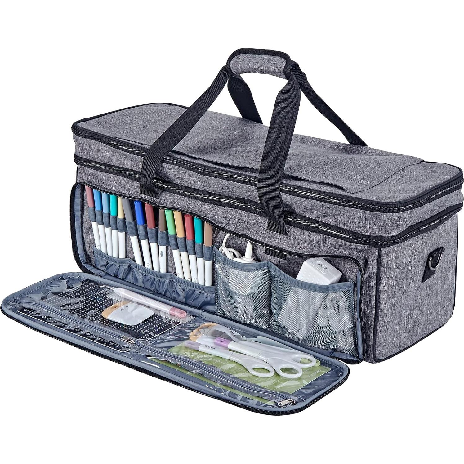 Funda Doble Capa HOMEST para Cricut Maker 3 y Explore 3, Gris