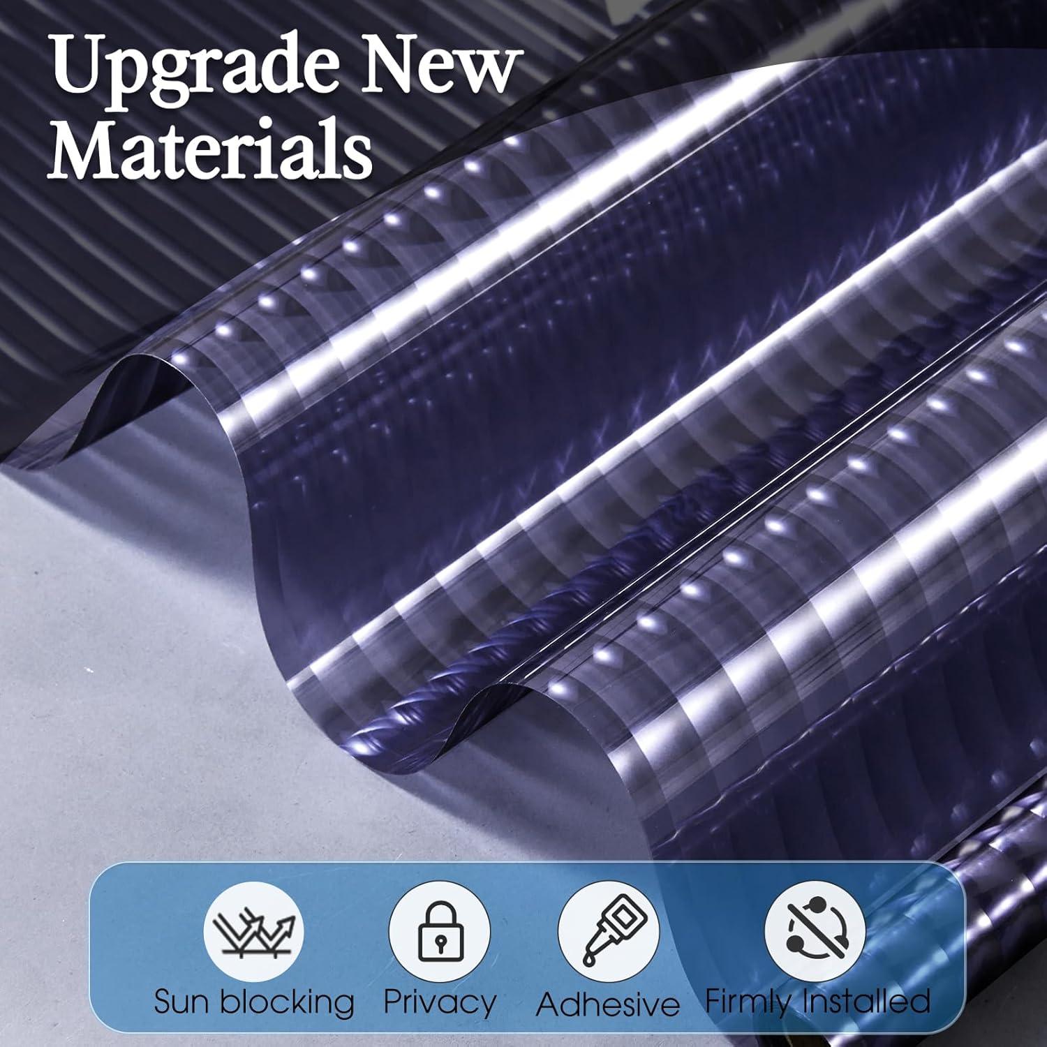 Película de Privacidad Windimiley 3D Azul 44.5x199.9cm