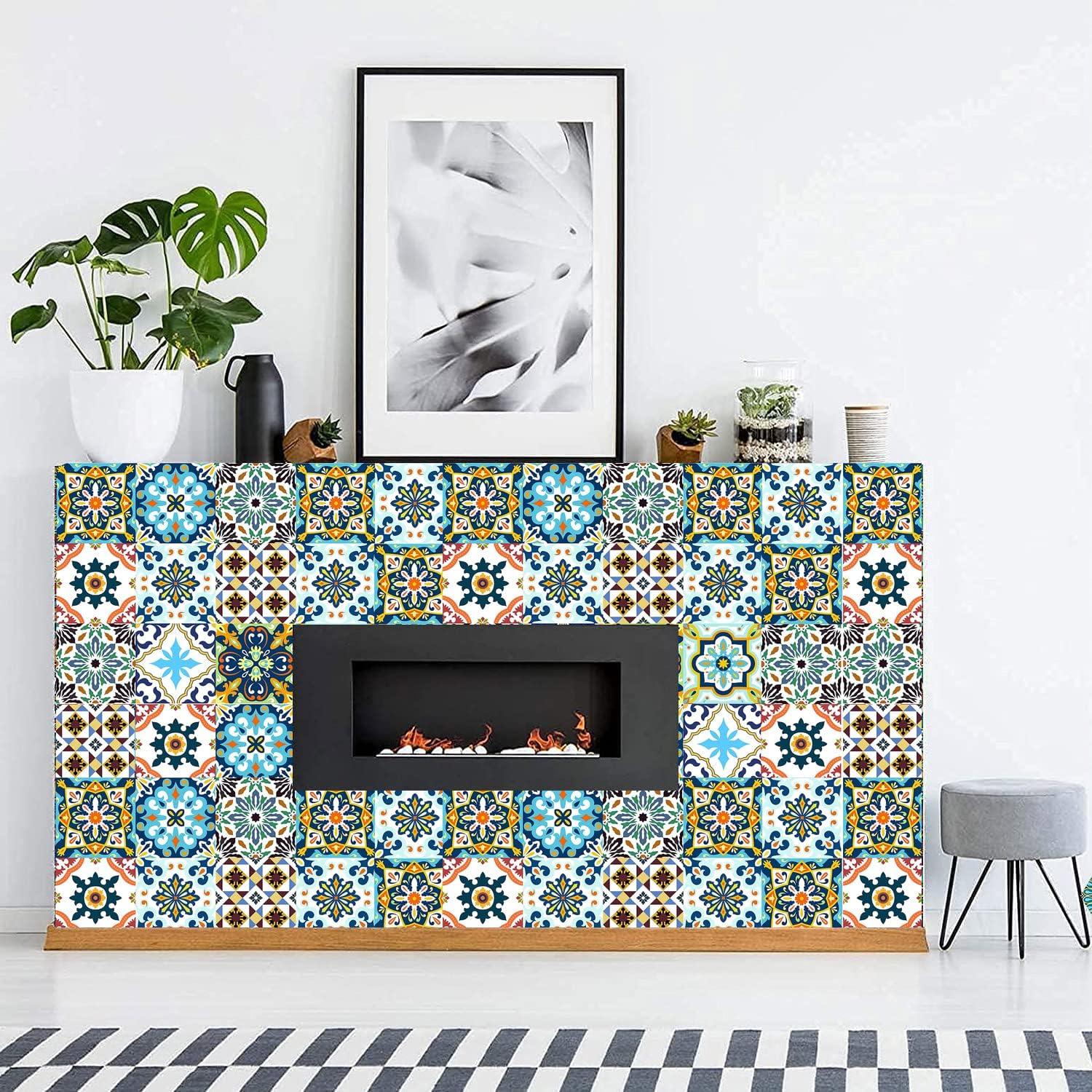 25 Calcomanías Decorativas Didauser 10x10cm Vinilo Impermeable