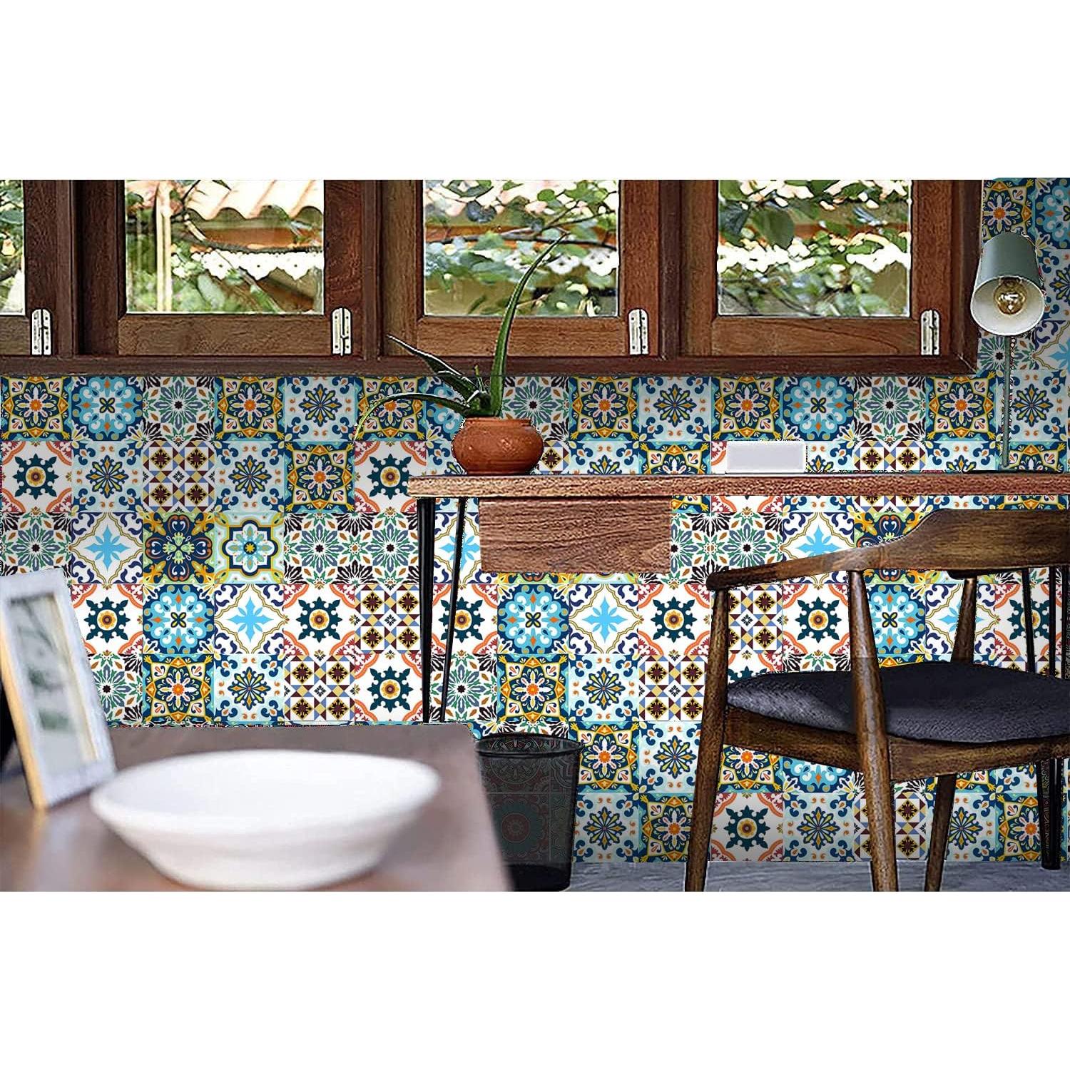 25 Calcomanías Decorativas Didauser 10x10cm Vinilo Impermeable