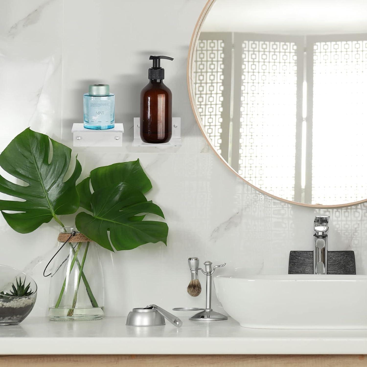 Estanterías Flotantes de Acrílico Juexica 20 Unidades 10x5cm