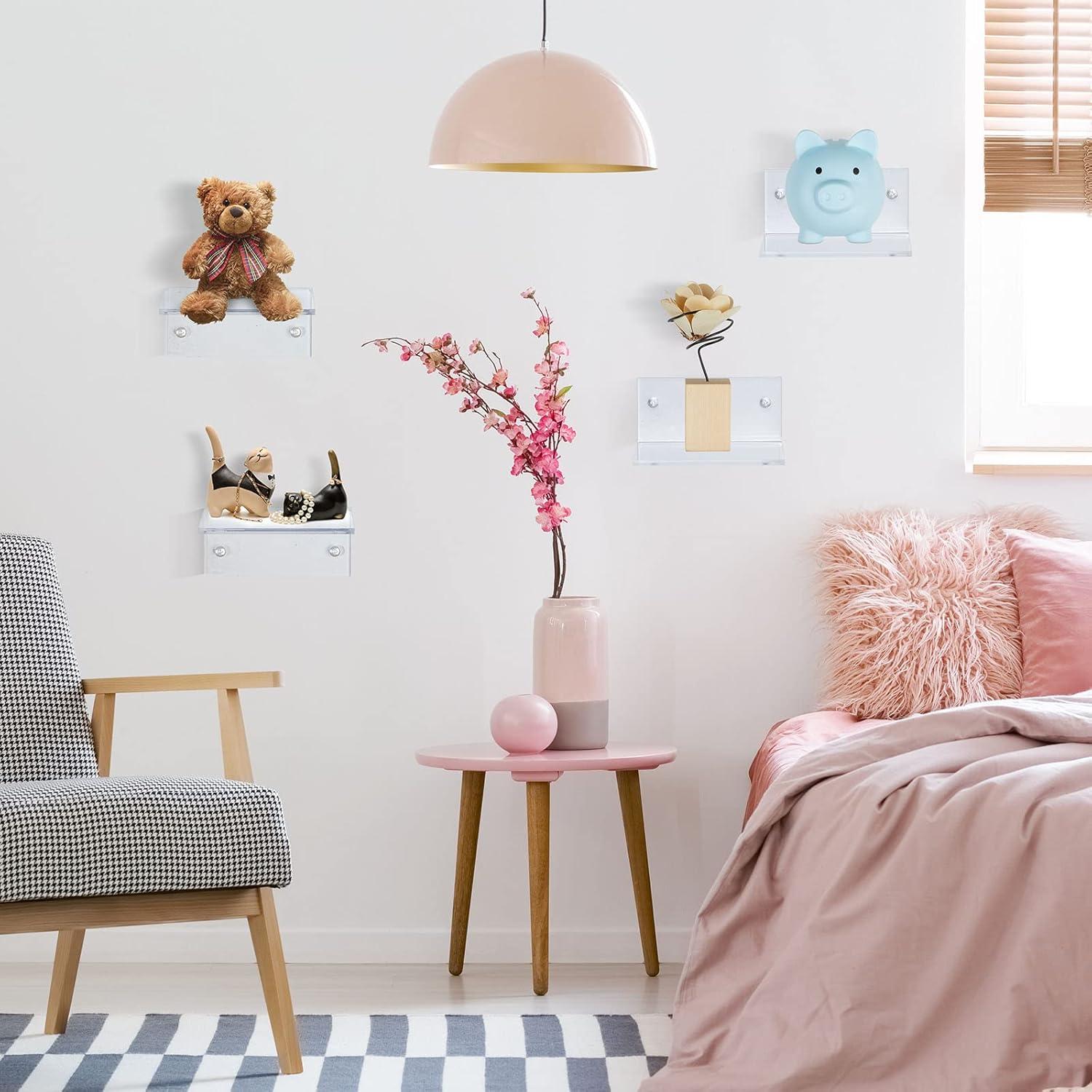 Estanterías Flotantes de Acrílico Juexica 20 Unidades 10x5cm