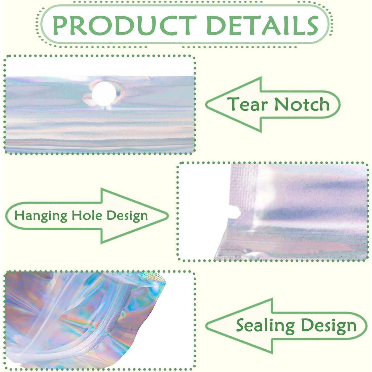 Bolsas Reseñables Holográficas GSXRB 100 Unidades 7x22cm