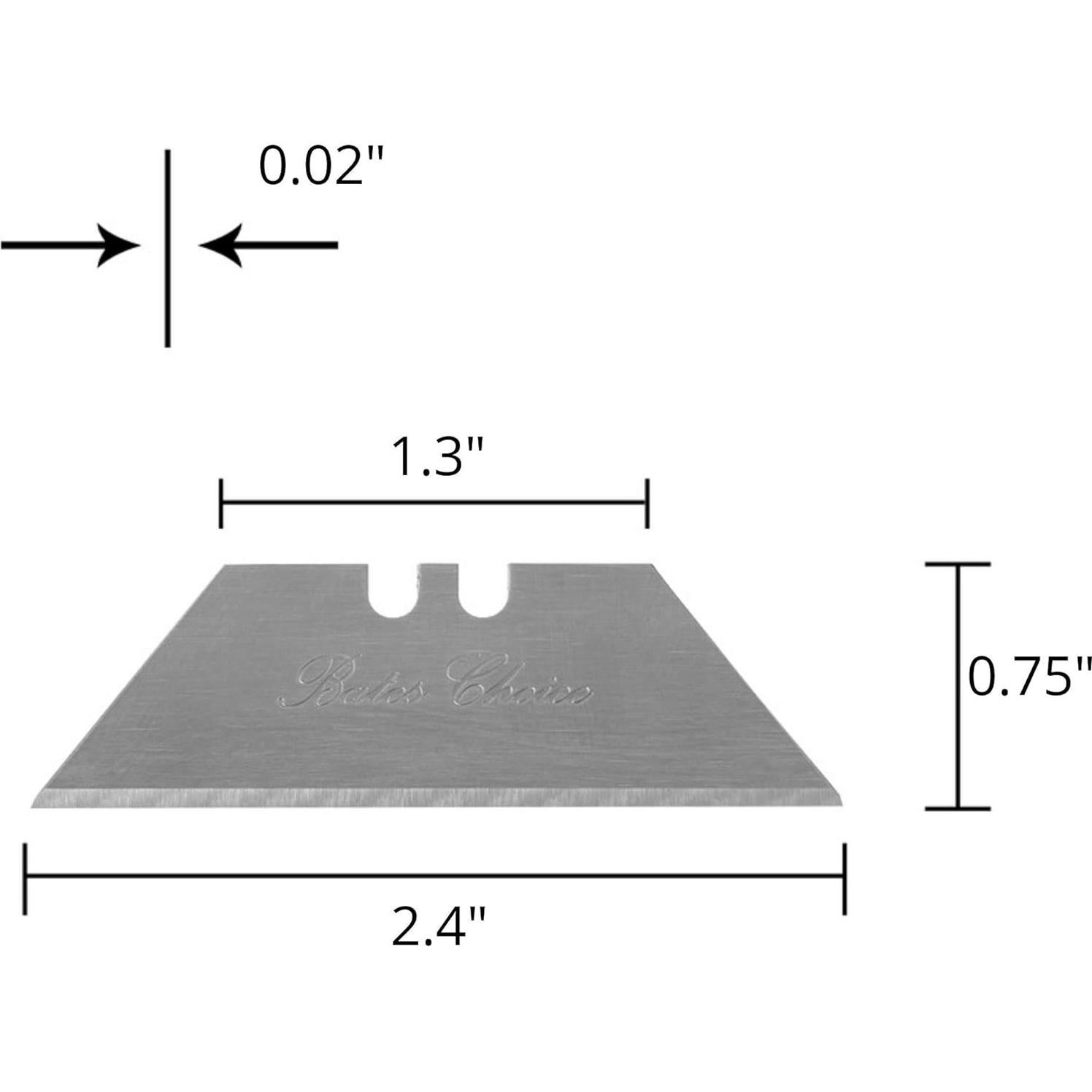Cuchillas Utility Bates Choice - Paquete de 40 - Acero Aleado