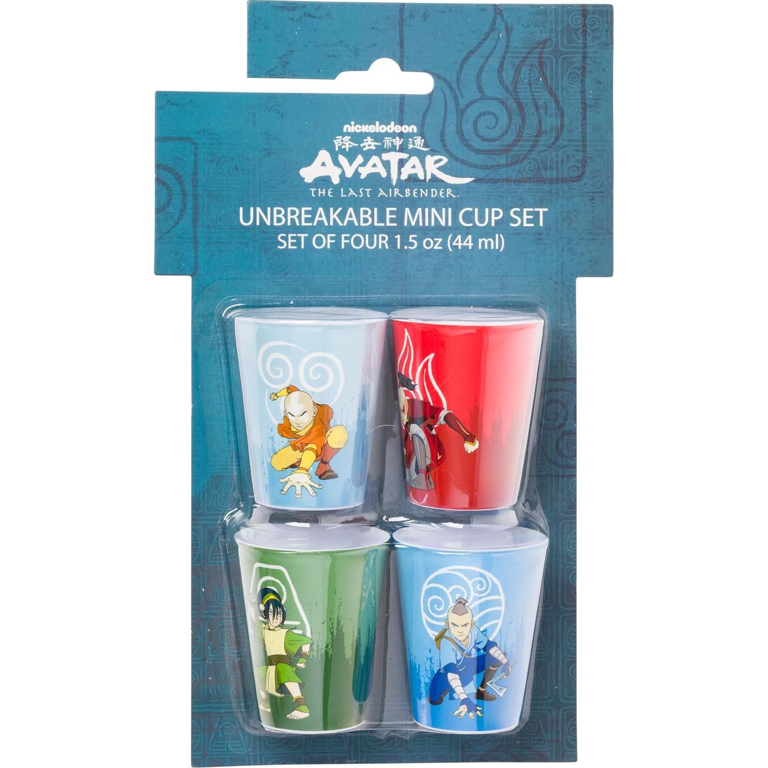 Conjunto de 4 Mini Tazas de Plástico Silver Buffalo Avatar