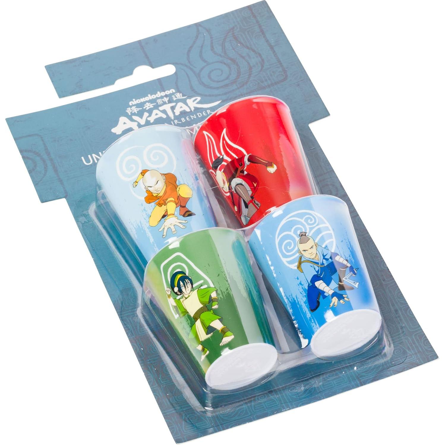 Conjunto de 4 Mini Tazas de Plástico Silver Buffalo Avatar