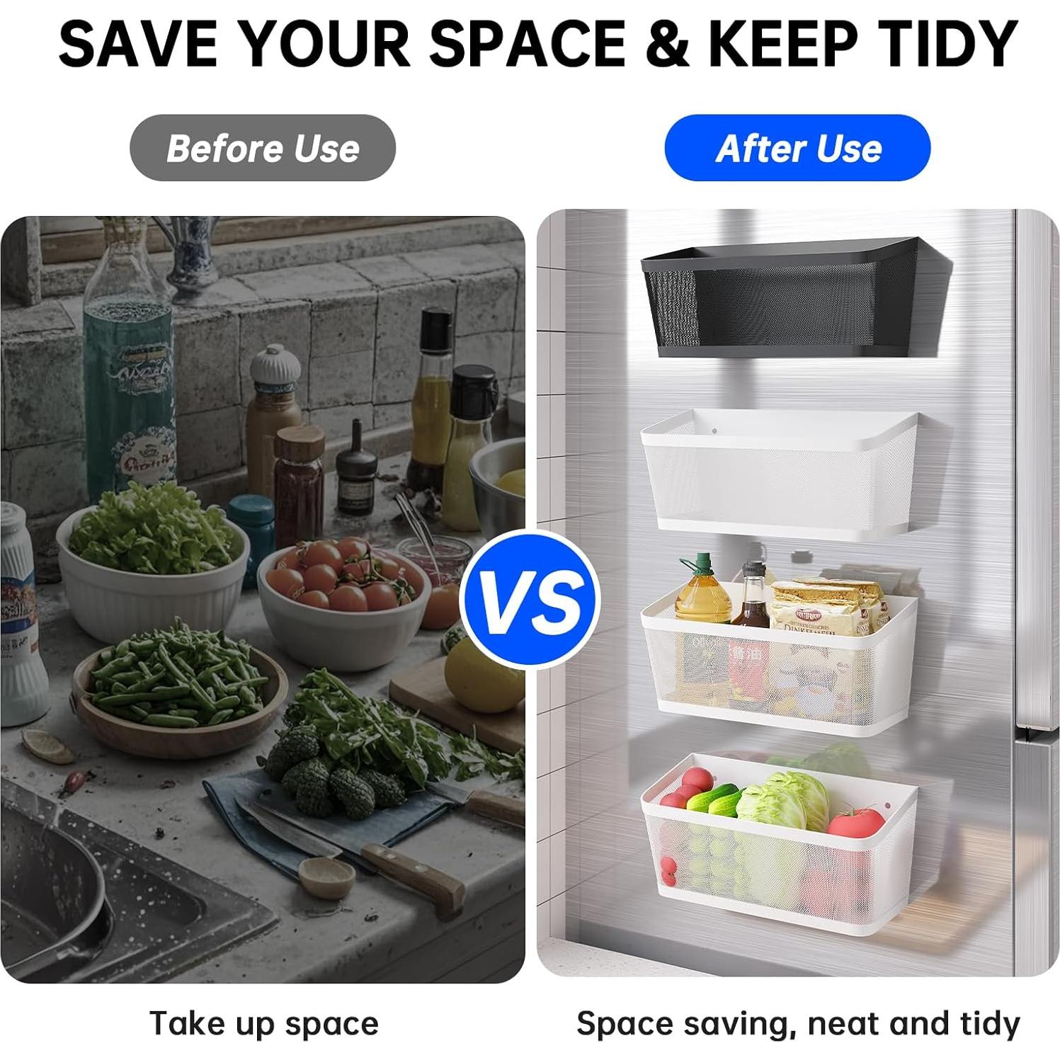 Estante Magnético Colgante WOCHUANGSI Blanco 27.4x12.9cm