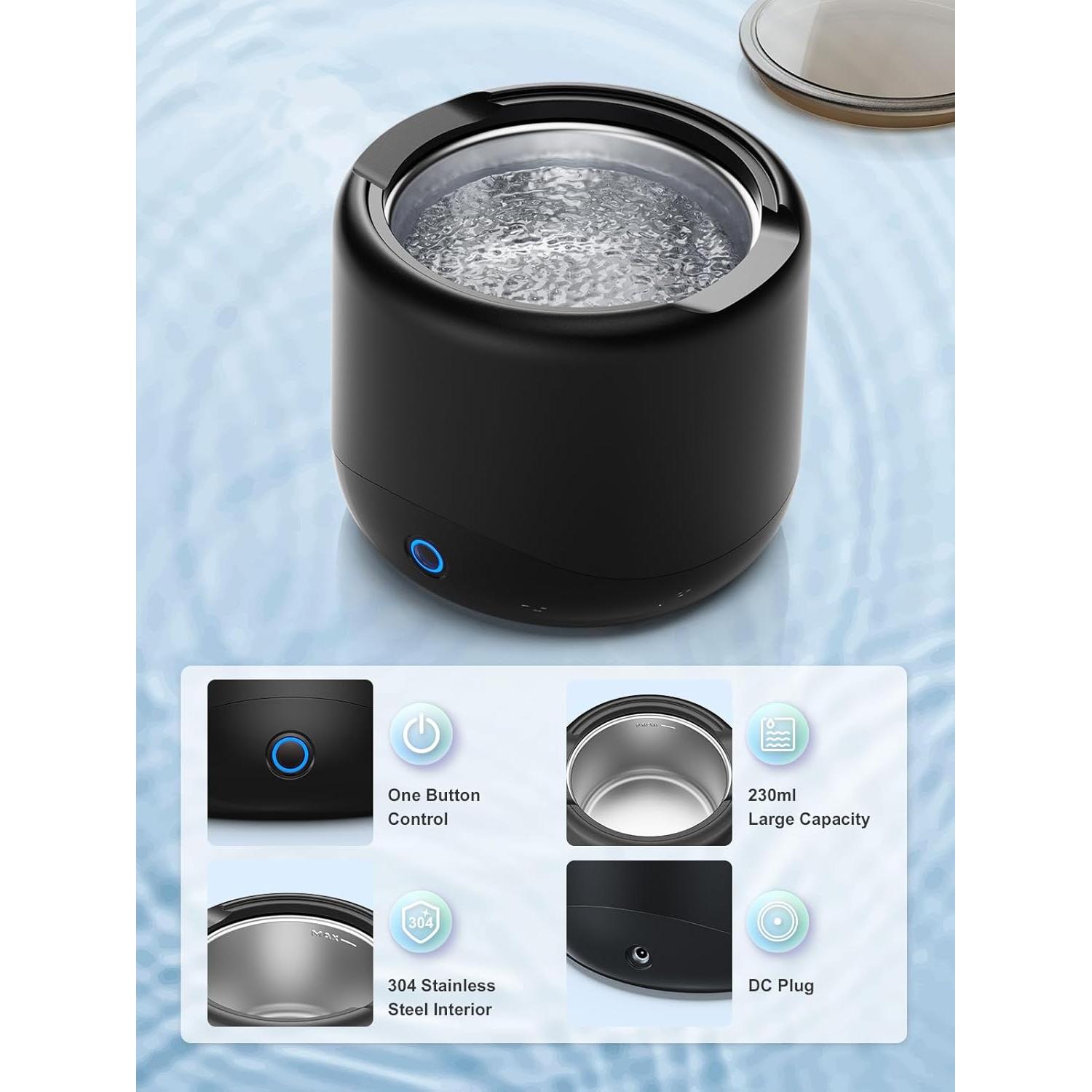 Limpiadora Ultrasónica RELEXNOW 230ml para Joyería y Dentaduras