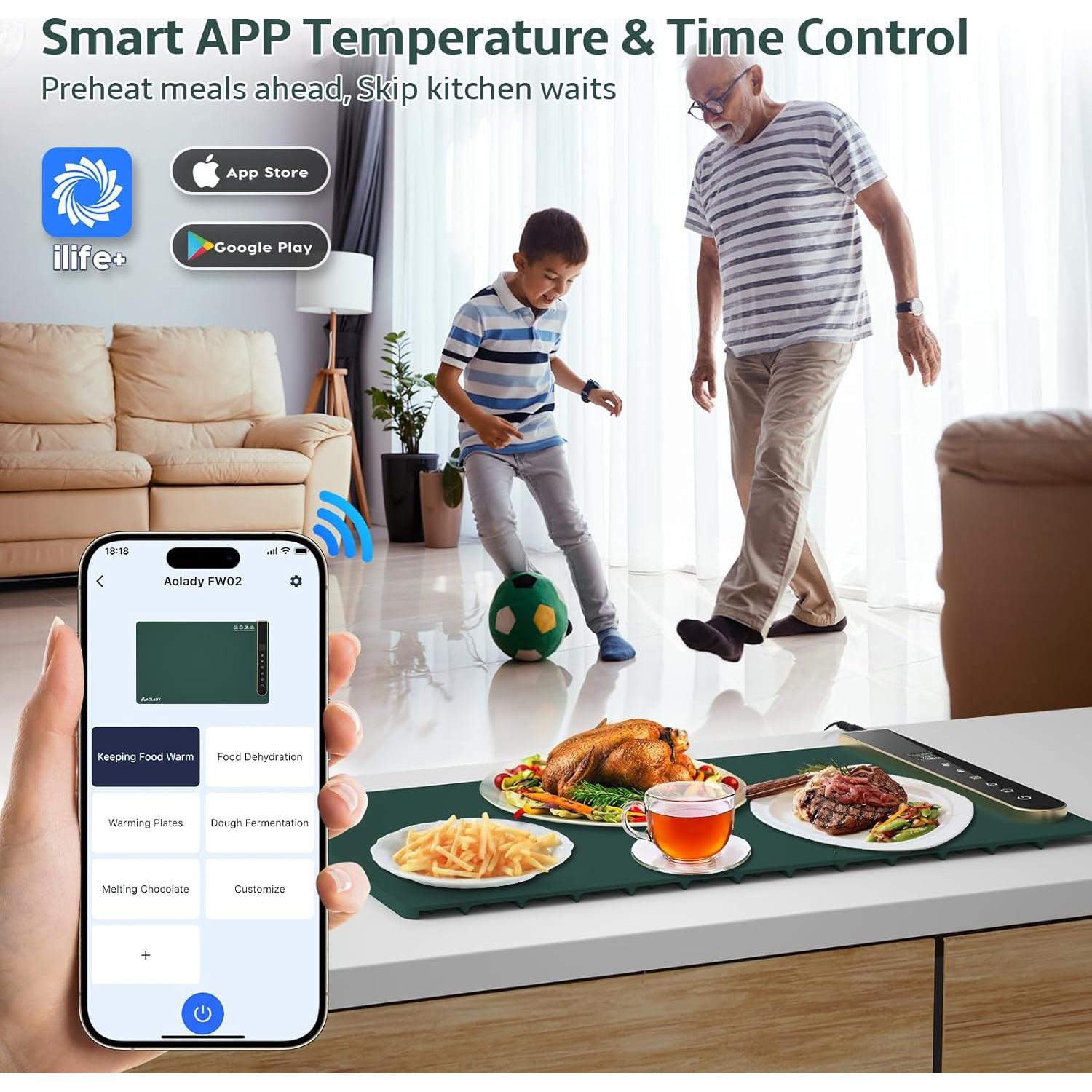 Alfombrilla Calentadora de Comida - Leyun FW02 270W