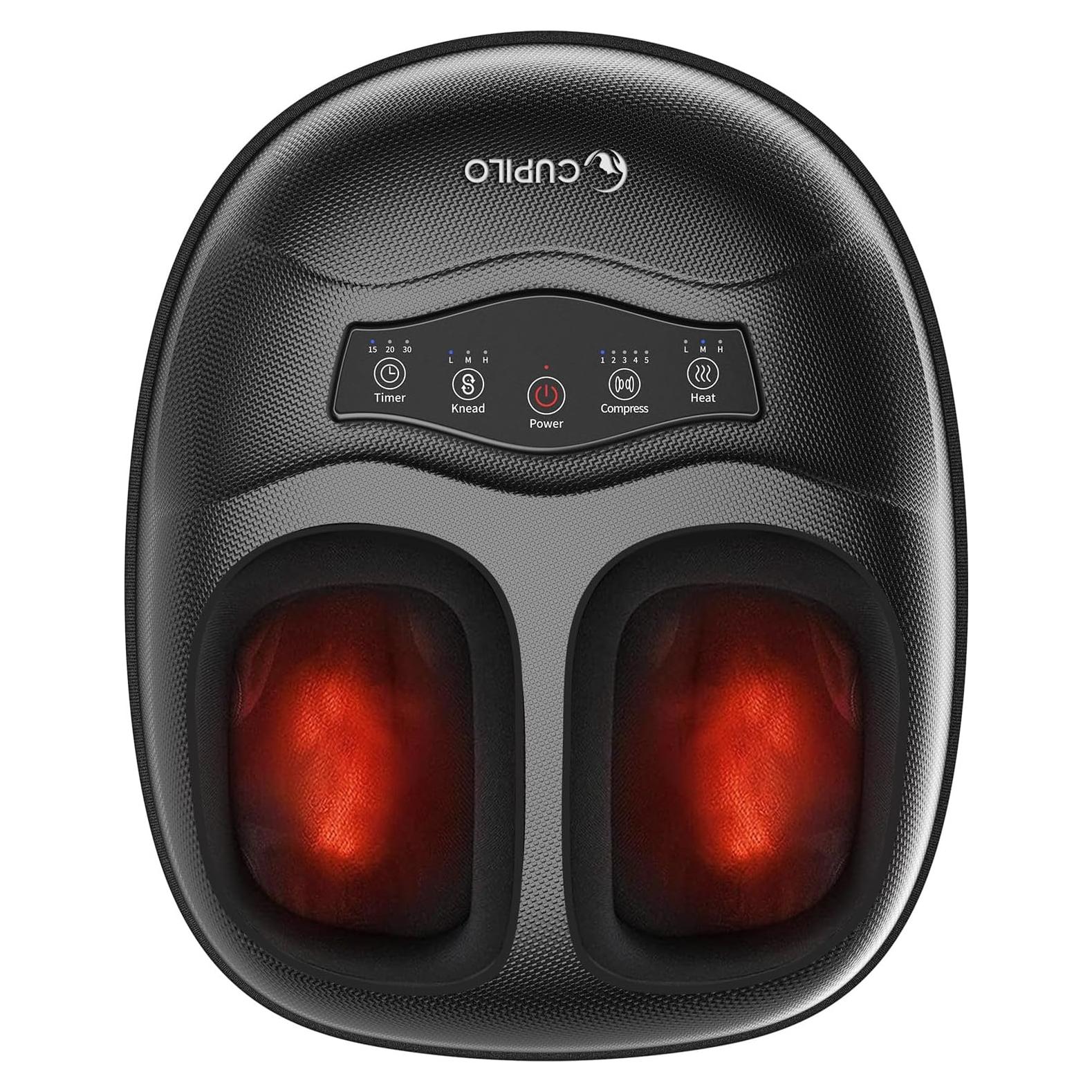 Masajeador de pies CuPiLo Shiatsu con calor y compresión