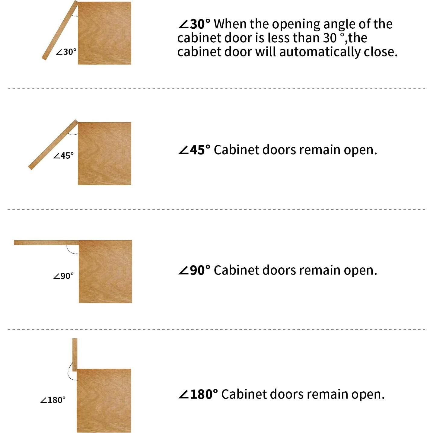 Bisagras de Gabinete Superpuestas Chibery 1/2" Cierre Automático Oro