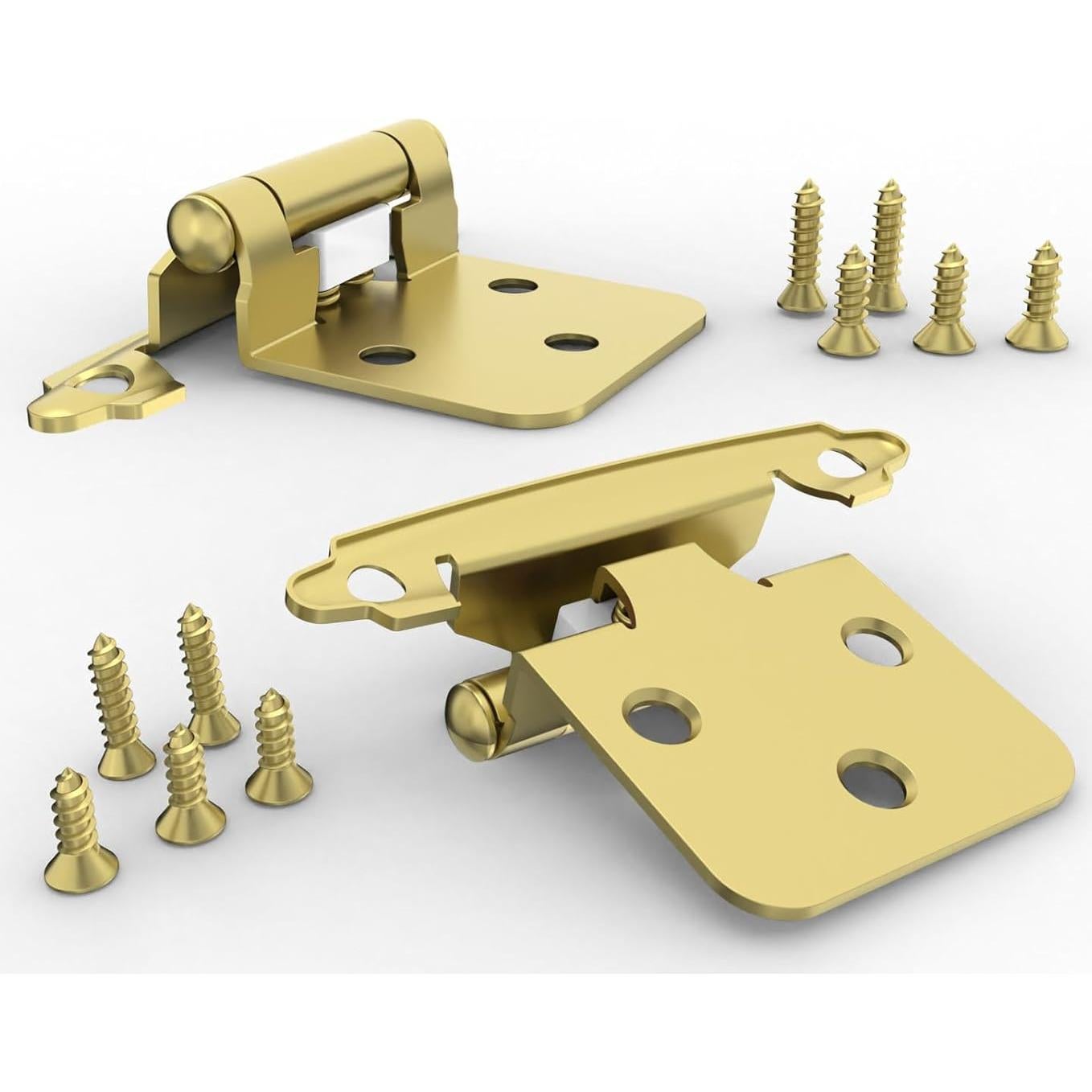 Bisagras de Gabinete Superpuestas Chibery 1/2" Cierre Automático Oro