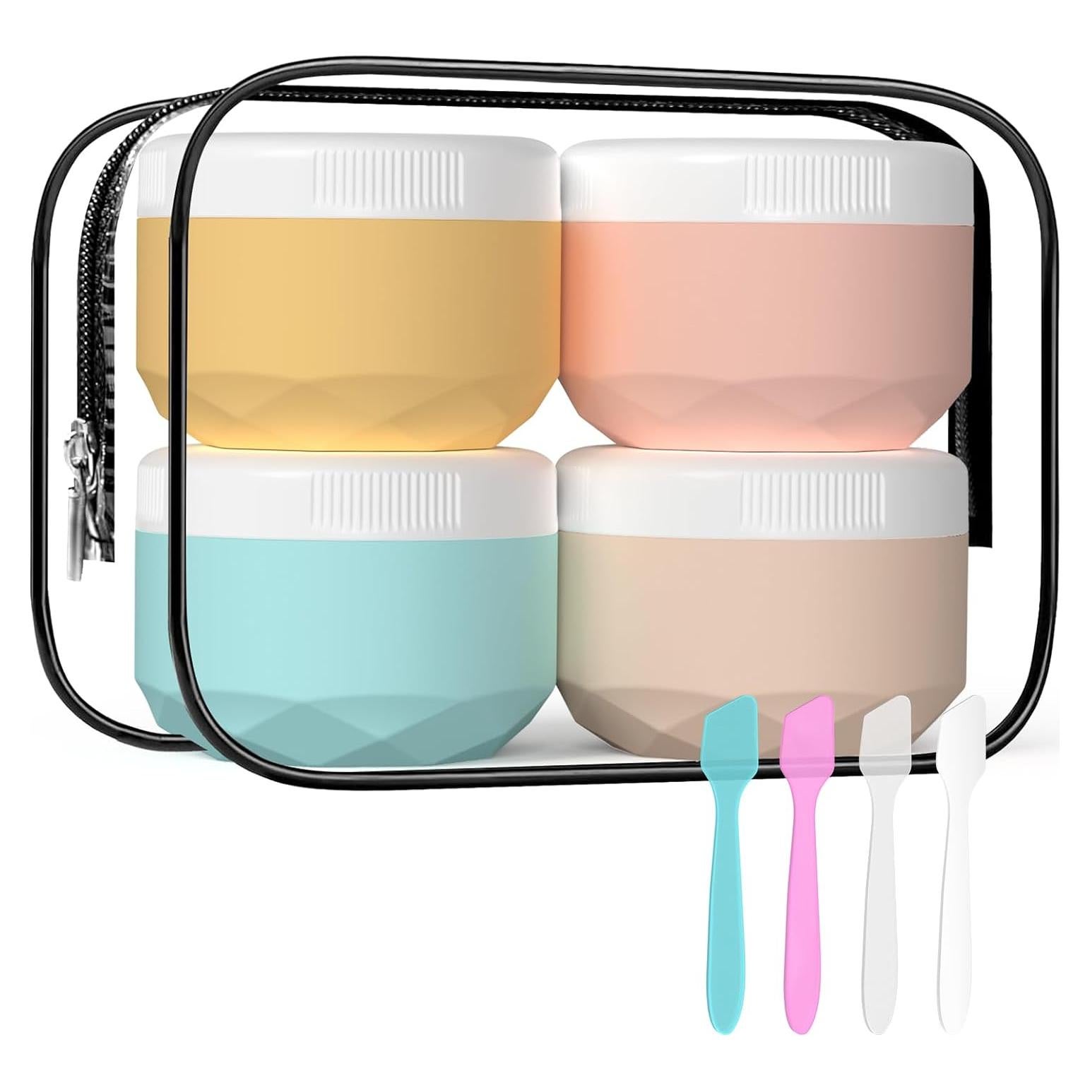 Contenedores de Viaje WLEAD 30ml Silicona Aprobados por TSA