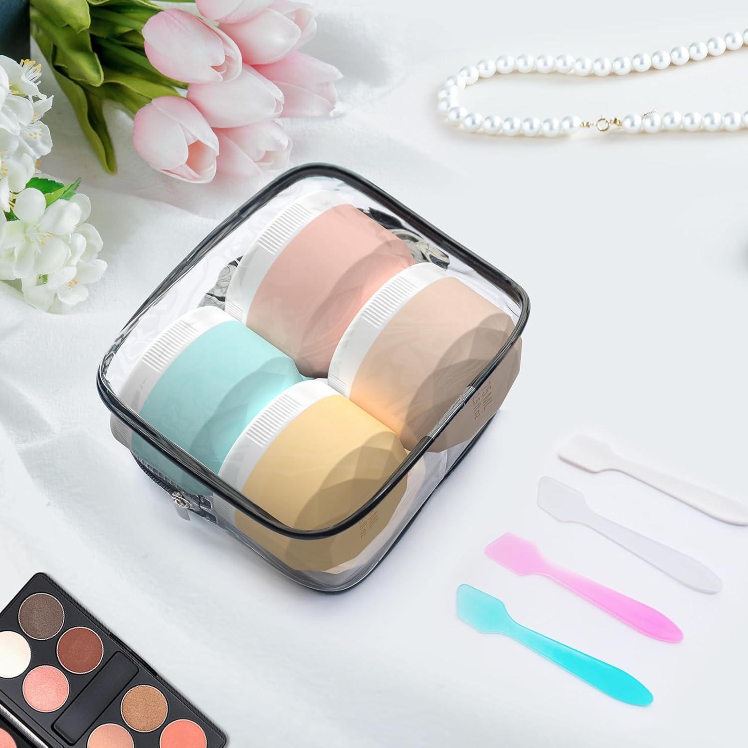 Contenedores de Viaje WLEAD 30ml Silicona Aprobados por TSA