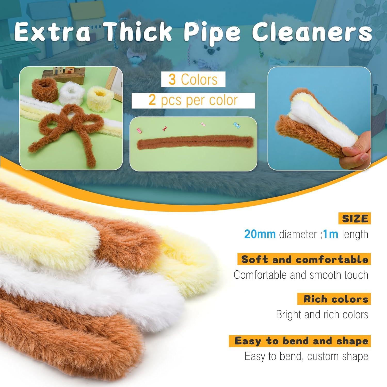 Kit de Limpiadores de Tubos Extra Gruesos ZXIIXZ 45 Pcs 100 cm