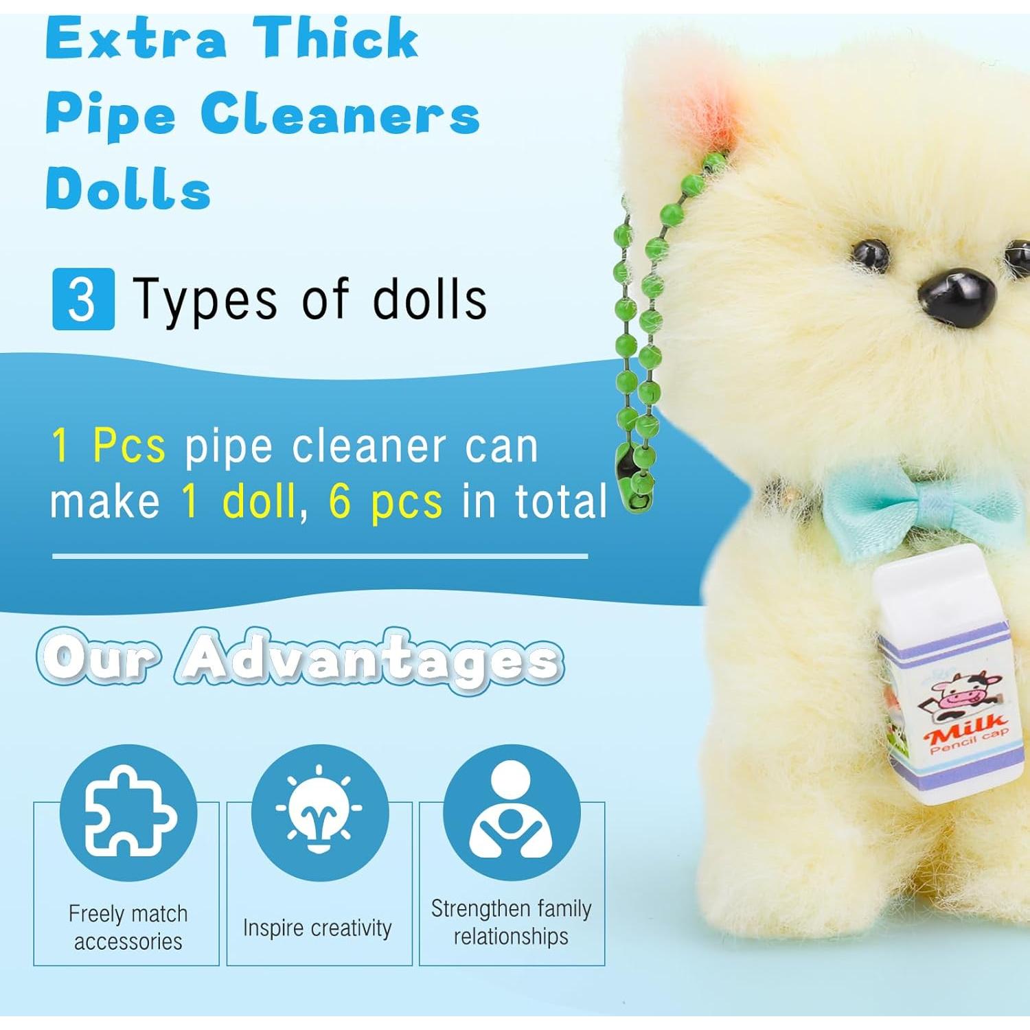 Kit de Limpiadores de Tubos Extra Gruesos ZXIIXZ 45 Pcs 100 cm