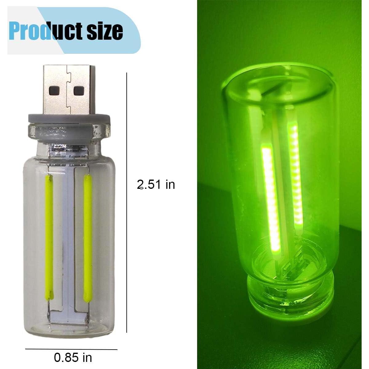 Luz LED de Ambiente Interior KITUREK USB Verde 6.37cm
