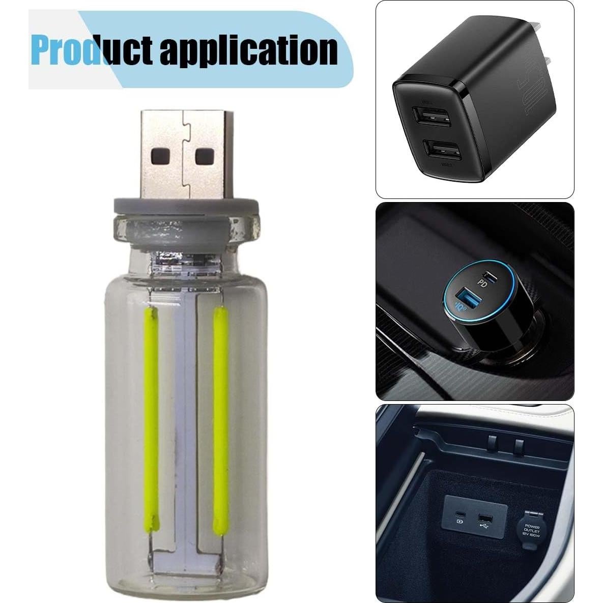 Luz LED de Ambiente Interior KITUREK USB Verde 6.37cm