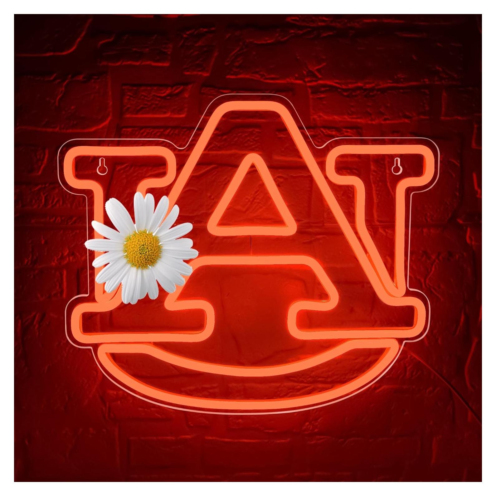 Letrero de Neón Universitario LED FTMGGDG 35.1x30 cm Naranja