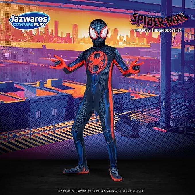 Traje Zentai Oficial Marvel Miles Morales Juvenil Deluxe