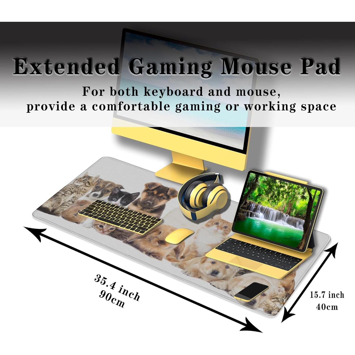 Alfombrilla de Escritorio Samgula 90x40 cm Animales Lindos