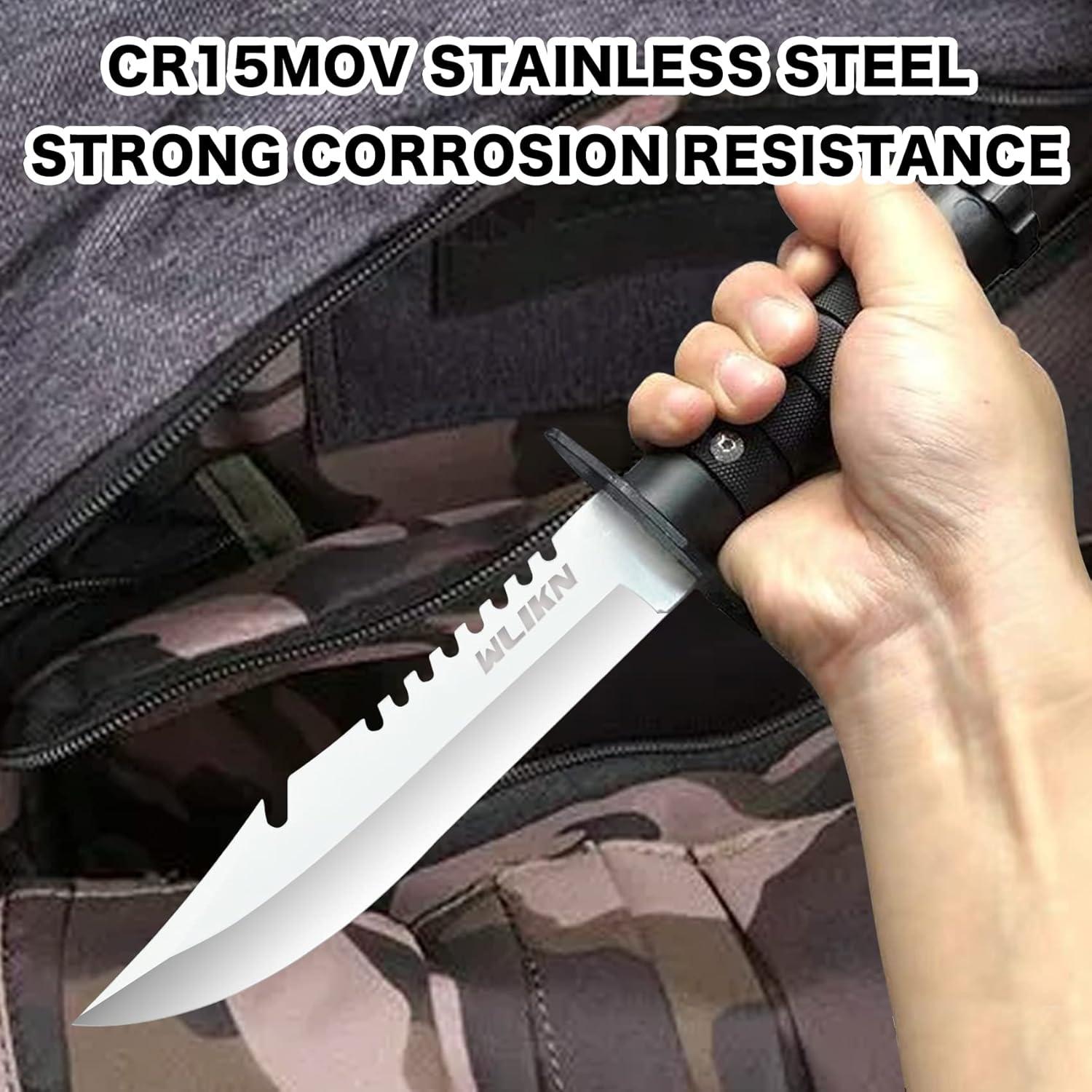 Cuchillo de Supervivencia Wlikn Bowie 15.24 cm Antideslizante