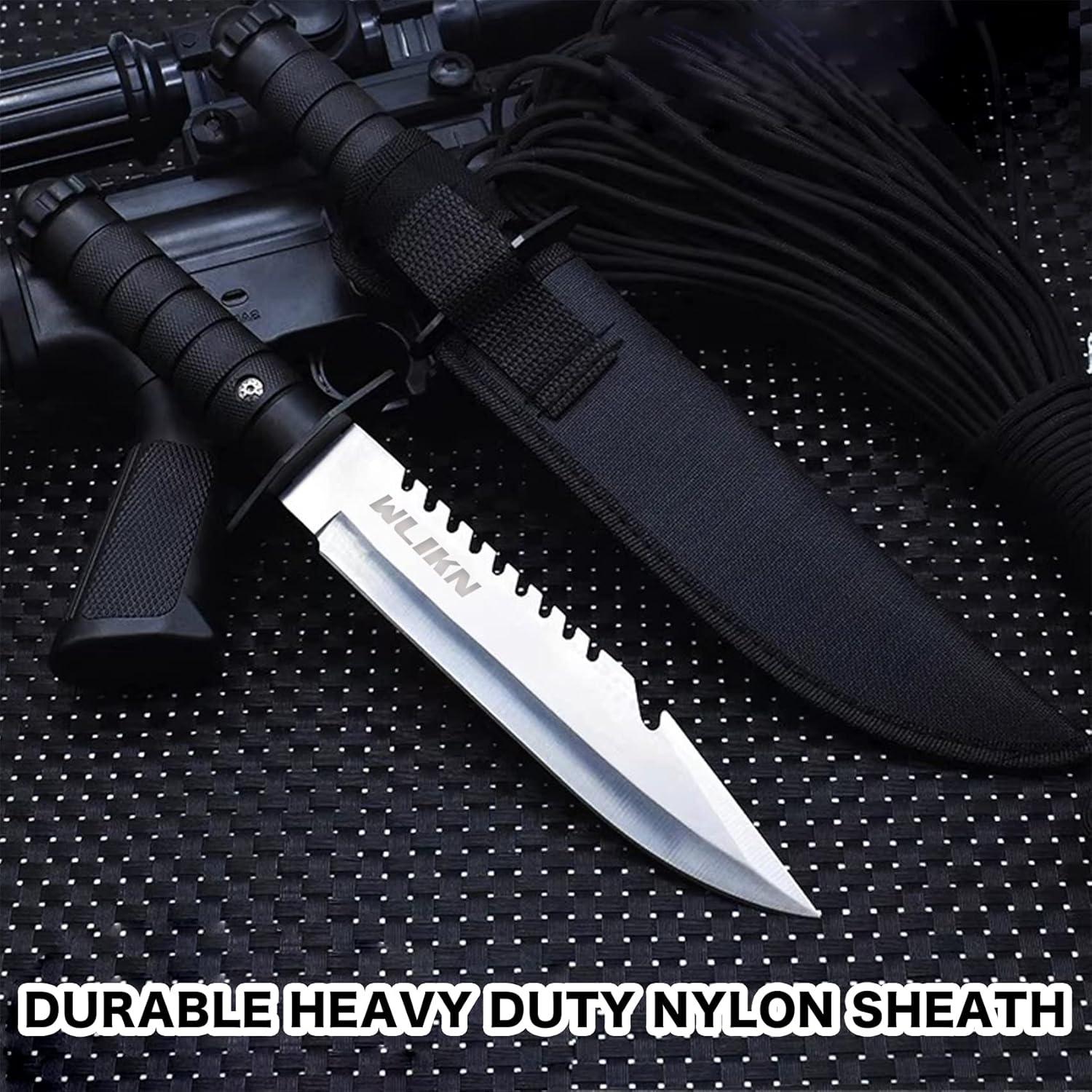 Cuchillo de Supervivencia Wlikn Bowie 15.24 cm Antideslizante