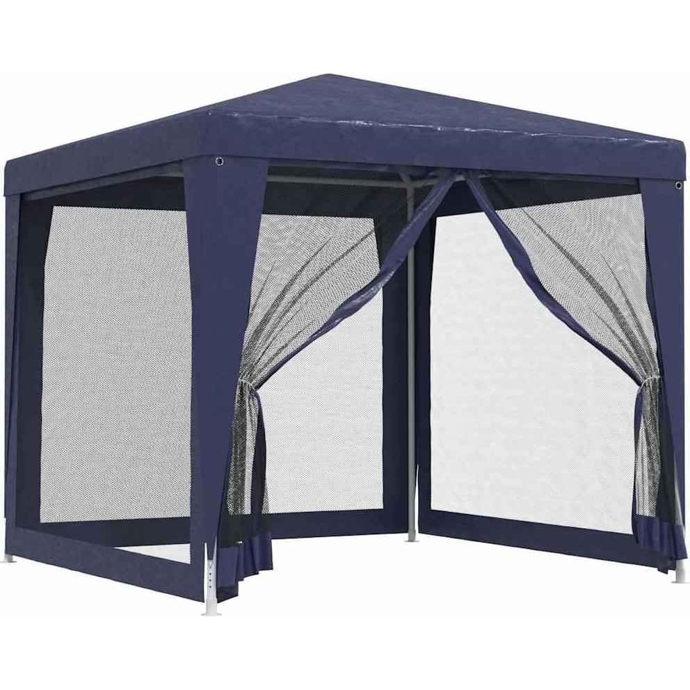 Carpa de Fiesta YELWHI 250x250cm Azul con 4 Paredes de Malla
