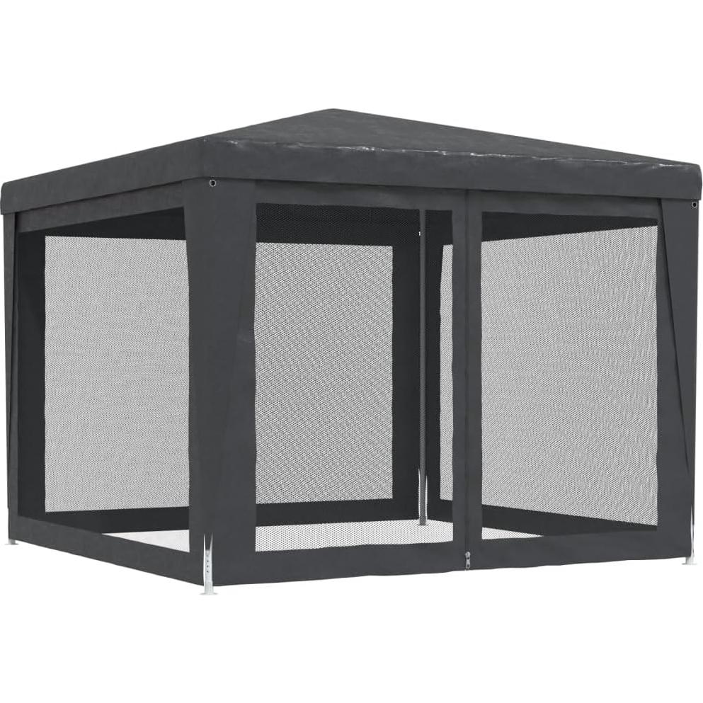 Carpa de Fiesta ANYCHOLE 3x3m con 4 Paredes de Malla Antracita