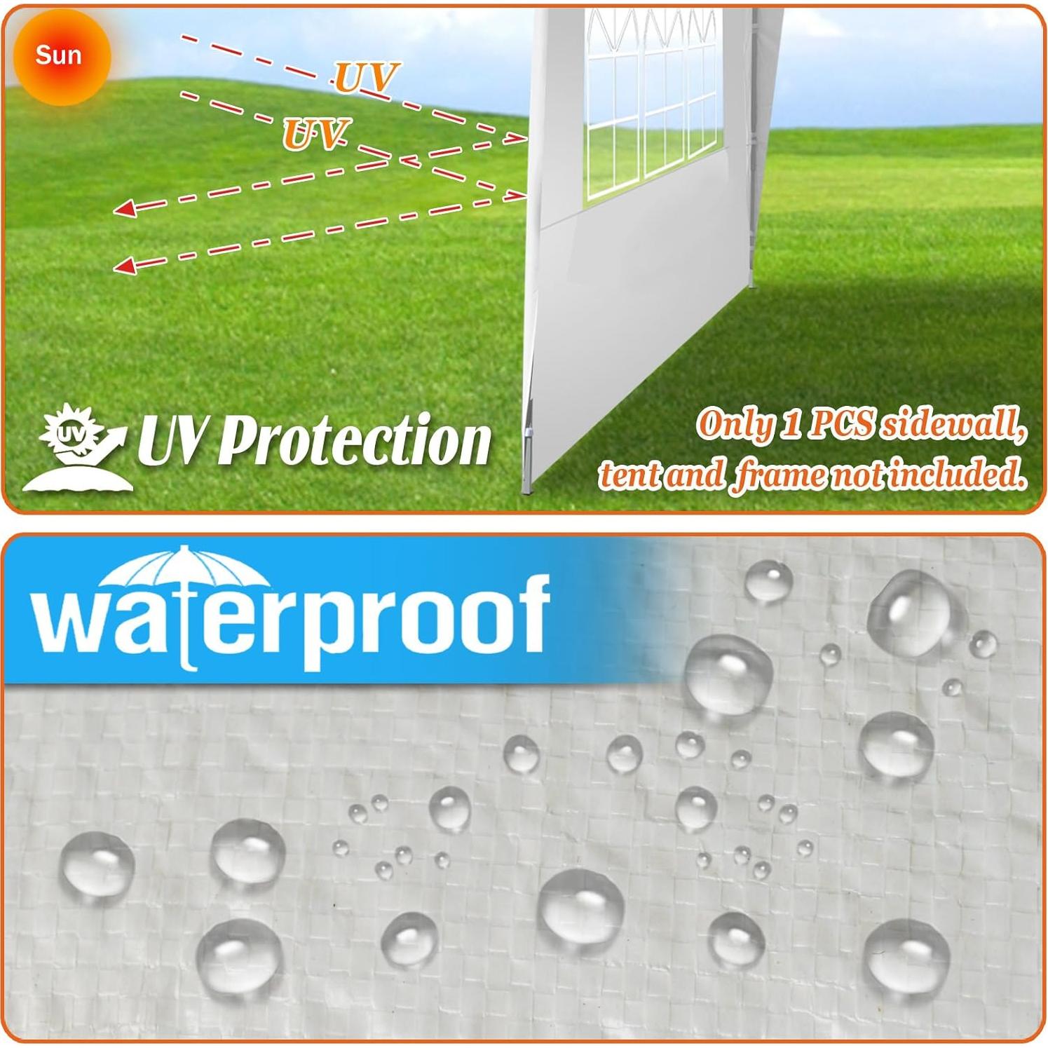 Panel Lateral para Gazebo Strong Camel 3.96x1.95m Blanco