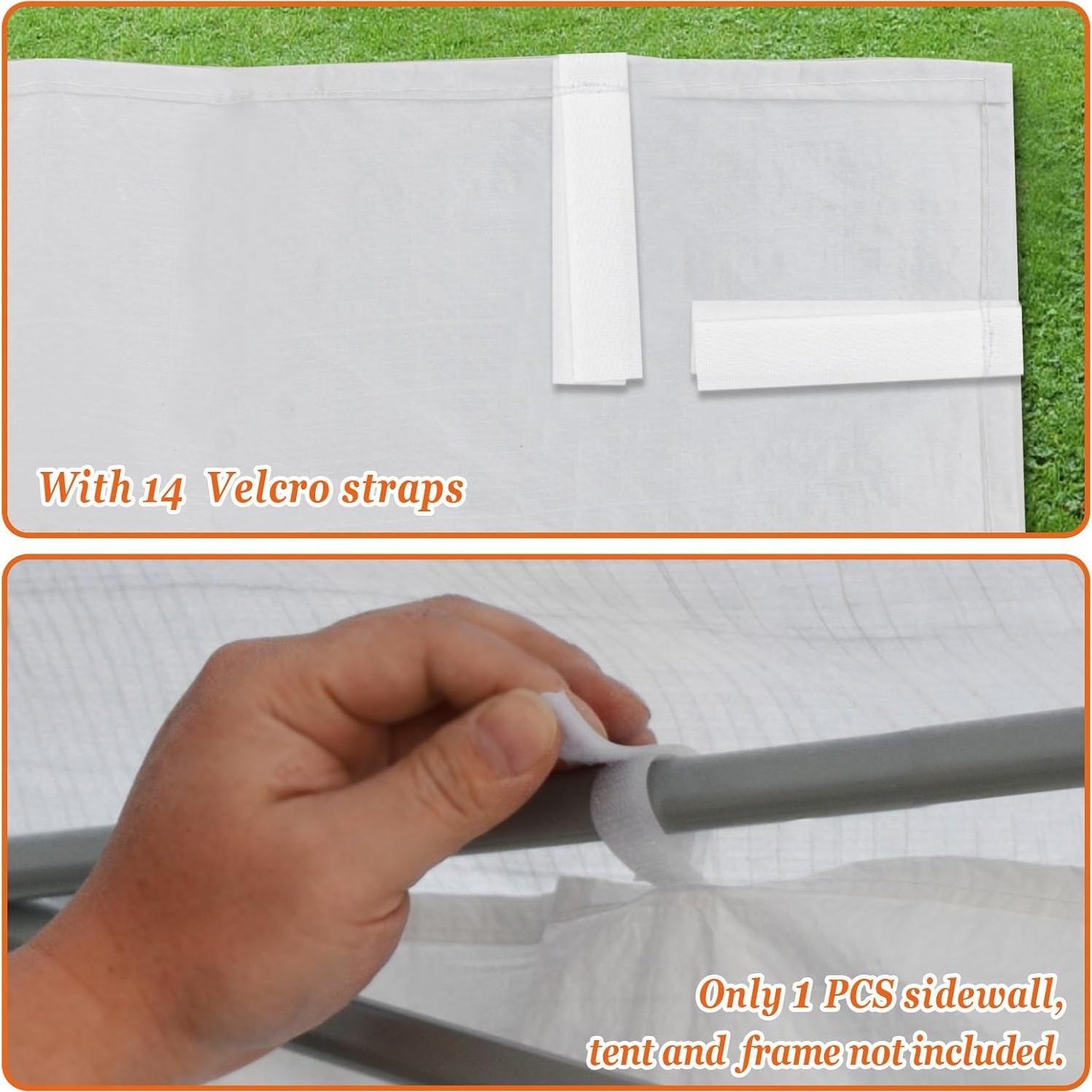 Panel Lateral para Gazebo Strong Camel 3.96x1.95m Blanco